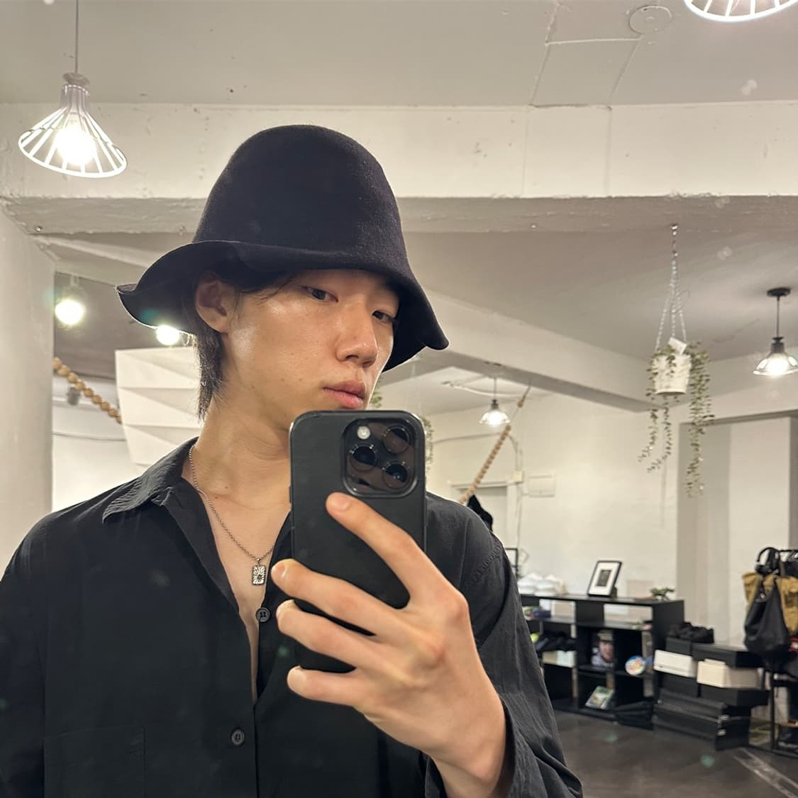 키지마 타카유키 폴딩 디테일 페도라 햇 상품이미지3