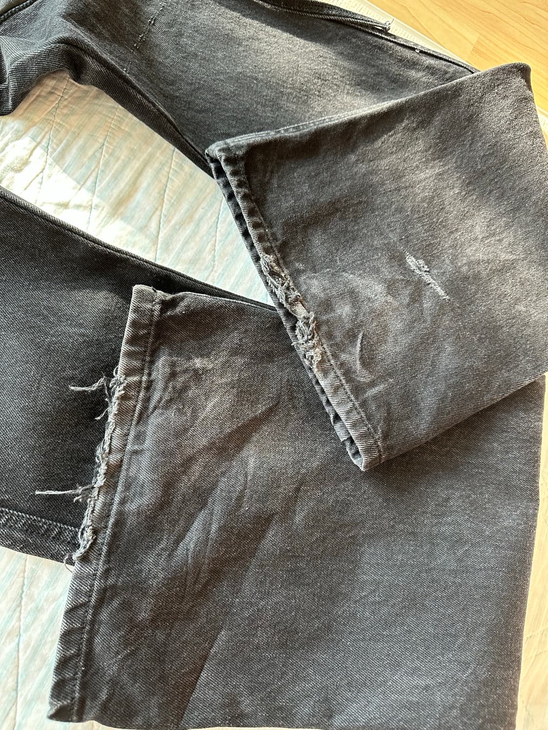 [1] 에모스탠스클럽 레더패치 플레어진 - v1 상품이미지2