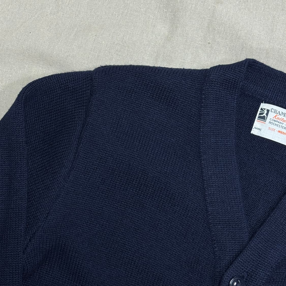 챔피온 80s 복각 빈티지 울 가디건 M 상품이미지5