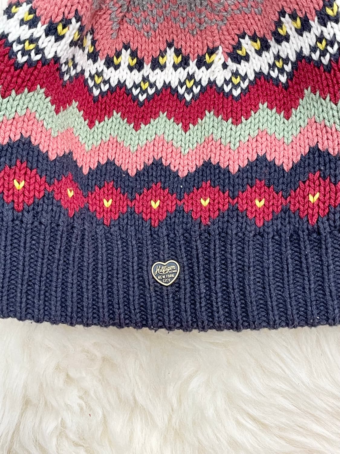 타미힐피거 에스닉 컬러 뜨개 비니 상품이미지4