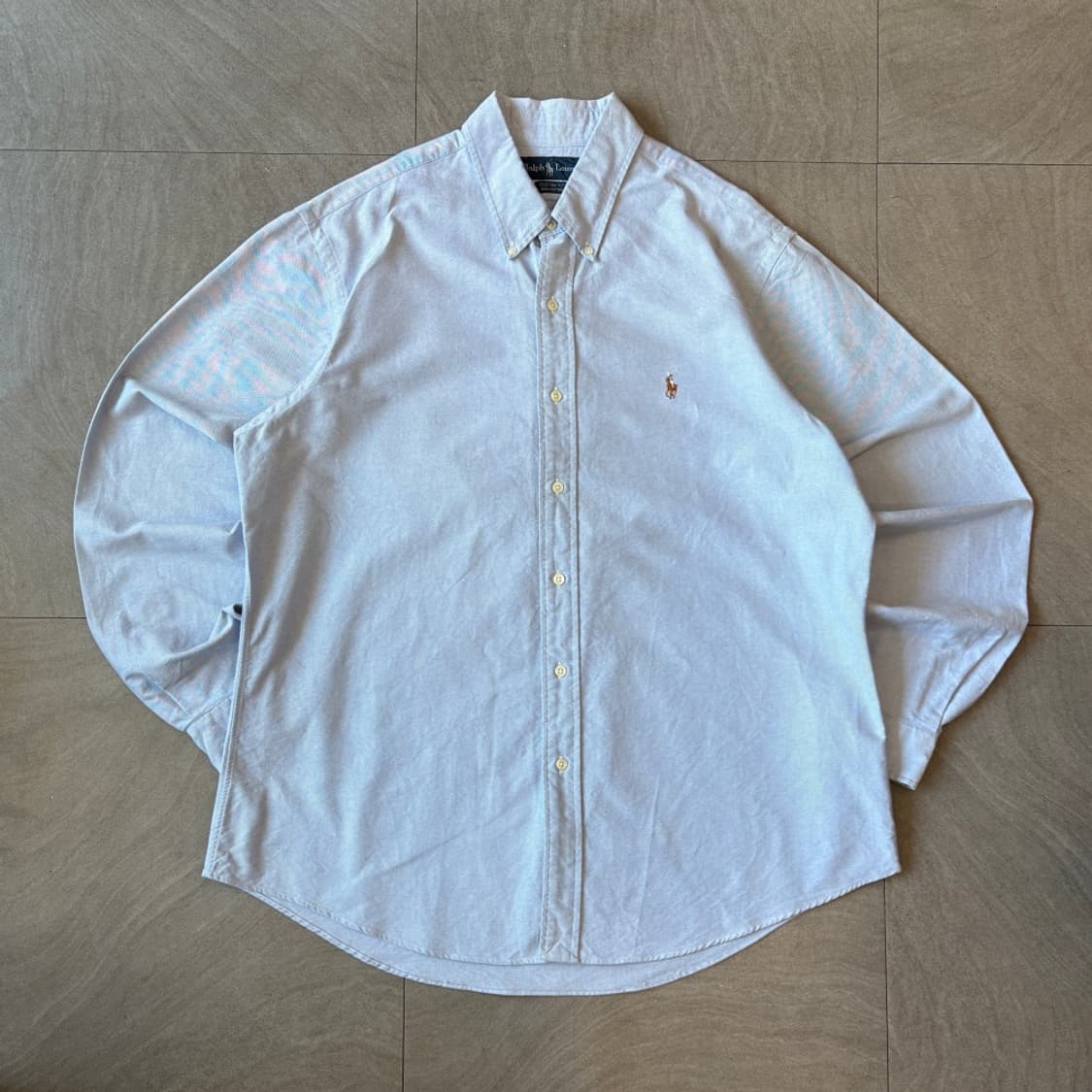 폴로 정품 스카이블루 멀티포니 셔츠 상품이미지1