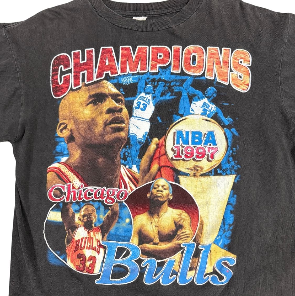 빈티지 90s Chicago Bulls 시카고불스 랩티셔츠 상품이미지3
