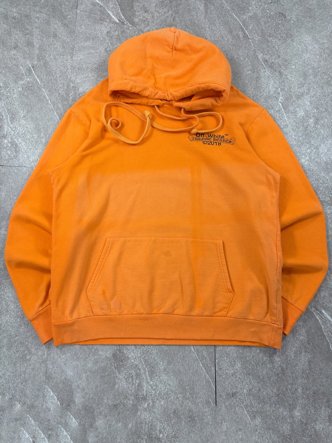 Chrome Hearts x Off white Logo Hoodie 상품이미지5