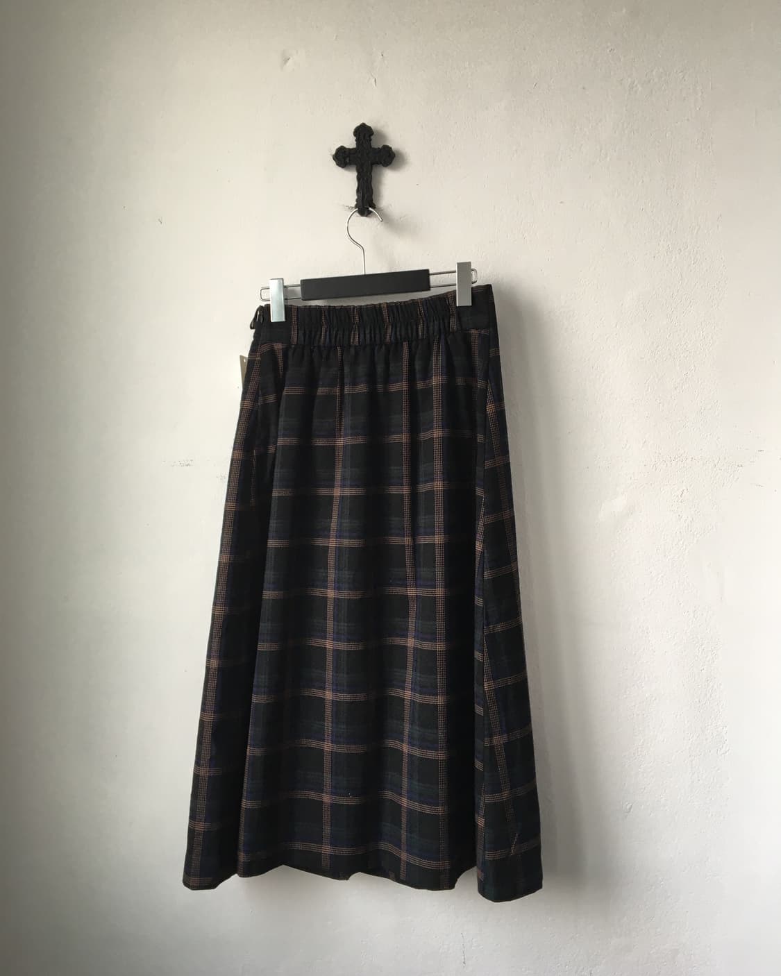Belted check pattern skirt 상품이미지2