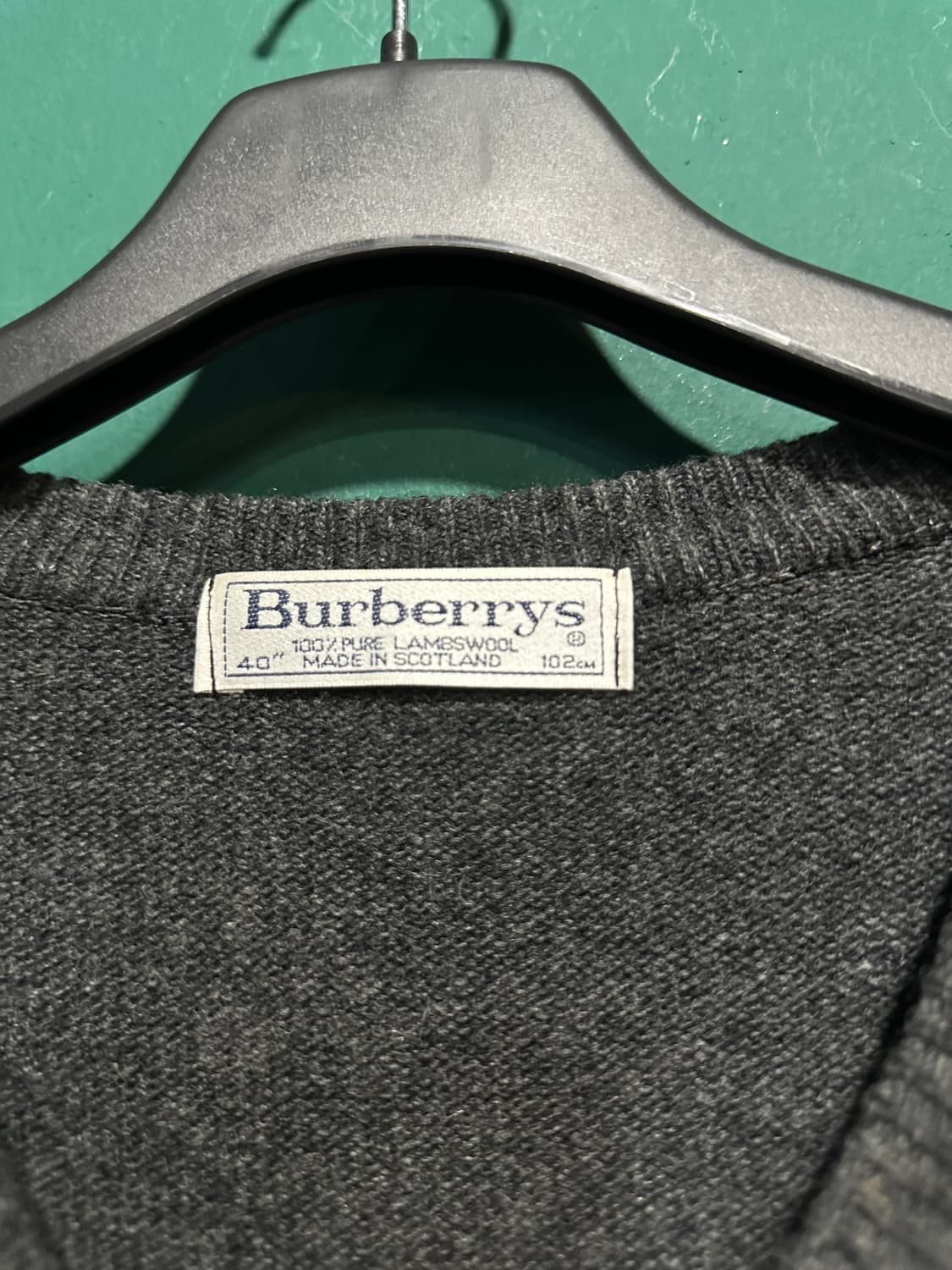 버버리 아카이브 기사로고 V넥니트100사이즈 상품이미지4