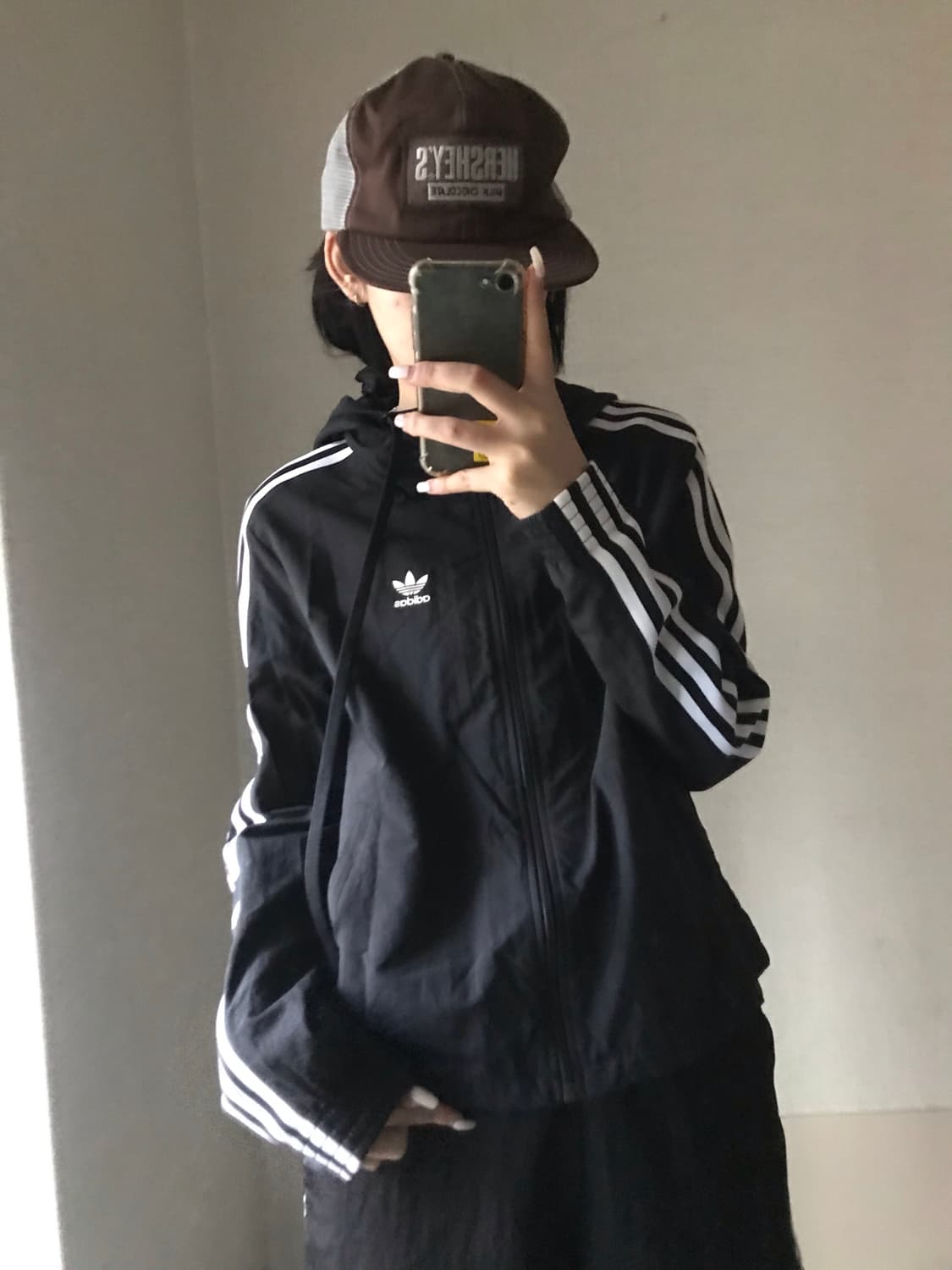 아디다스 블랙 윈드브레이커 상품이미지2