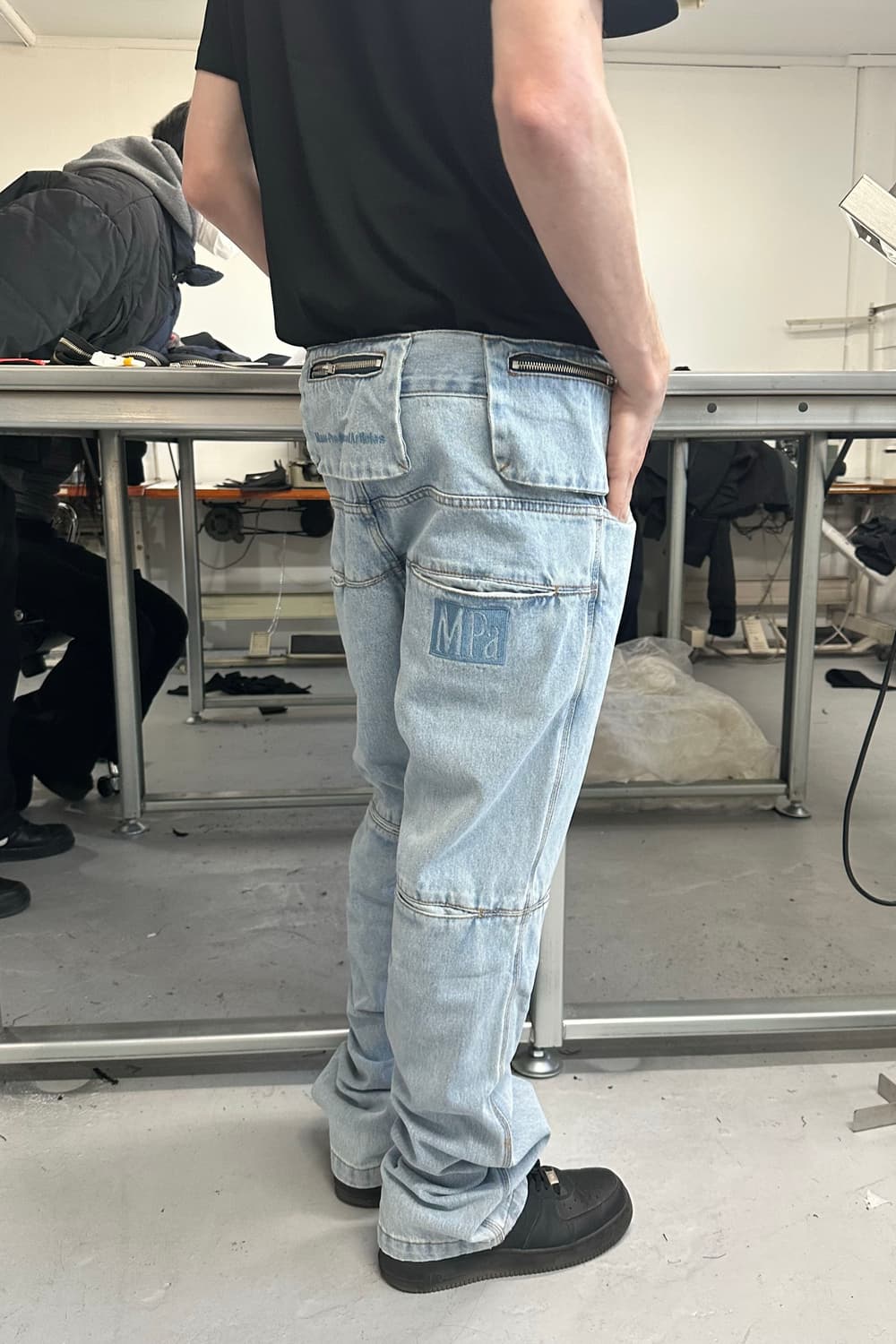 플라스틱프로덕트 MPa bag pants 백팬츠 블루 상품이미지2