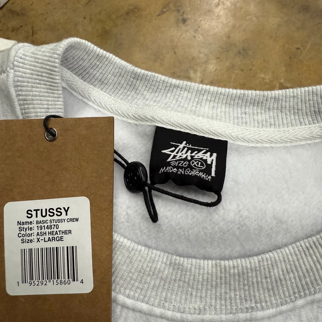 [ 정품/XL ] Stussy 스투시 스탁 헤비코튼 에쉬헤더 맨투맨 상품이미지5