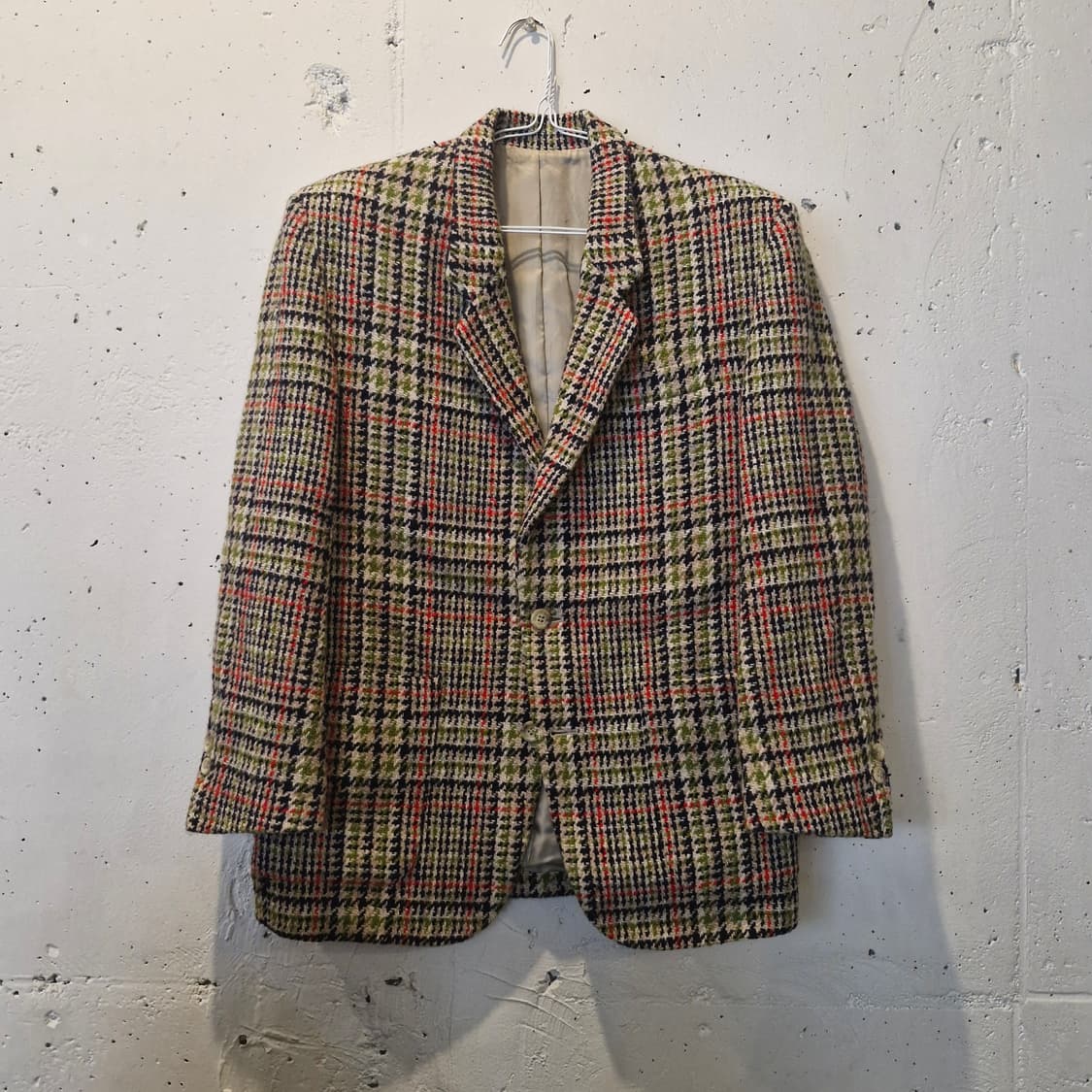 JPN 일본 빈티지 체크 모 블레이저 자켓  상품이미지1