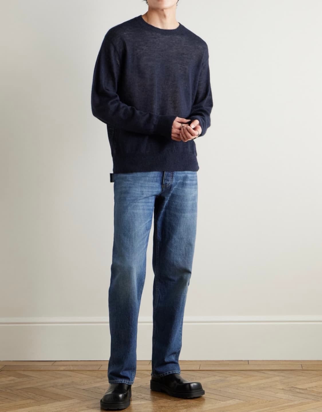 Auralee  모헤어 혼방 스웨터  상품이미지2