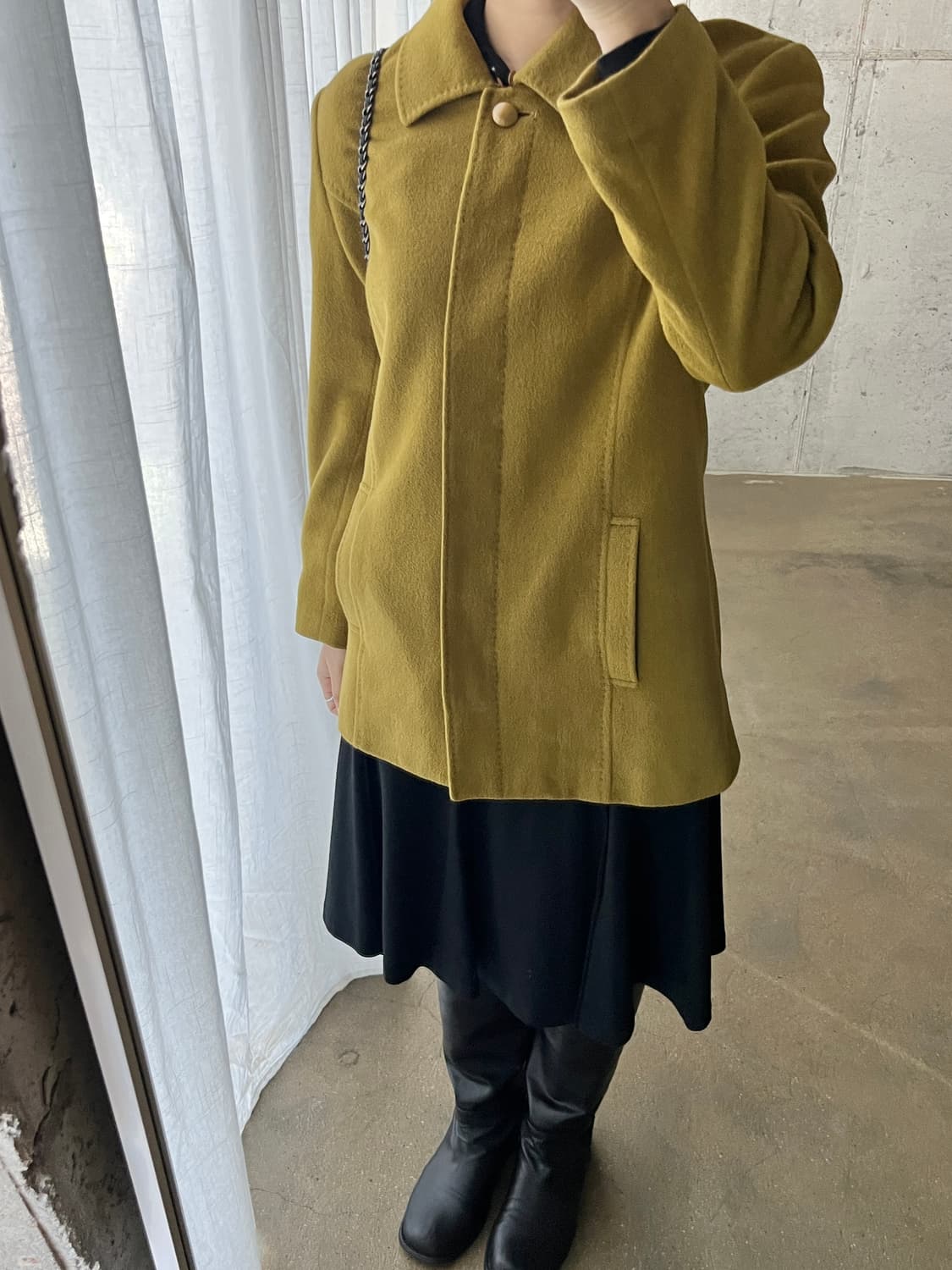 Andorra 울 자켓 올리브그린 상품이미지7