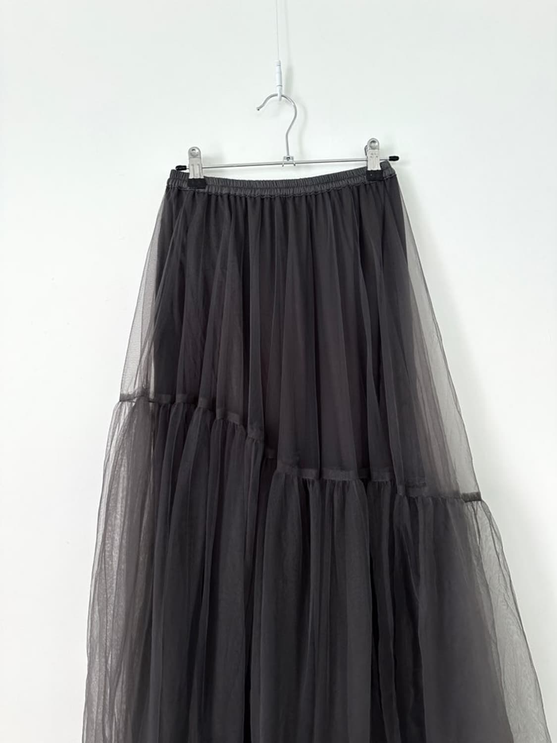 GRL frill sha long skirt / charcoal 상품이미지2