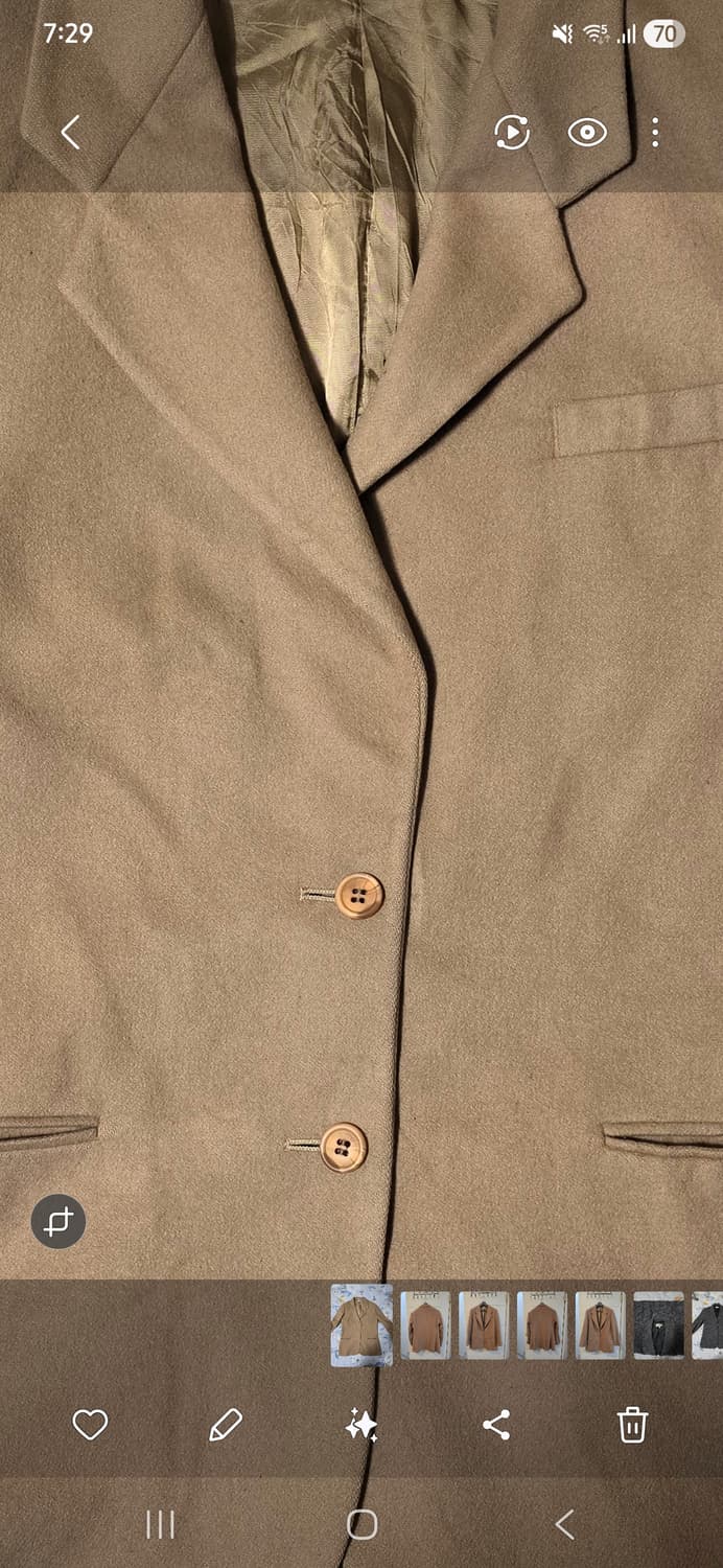 L.L.Bean 베이지 울 자켓 M 상품이미지4