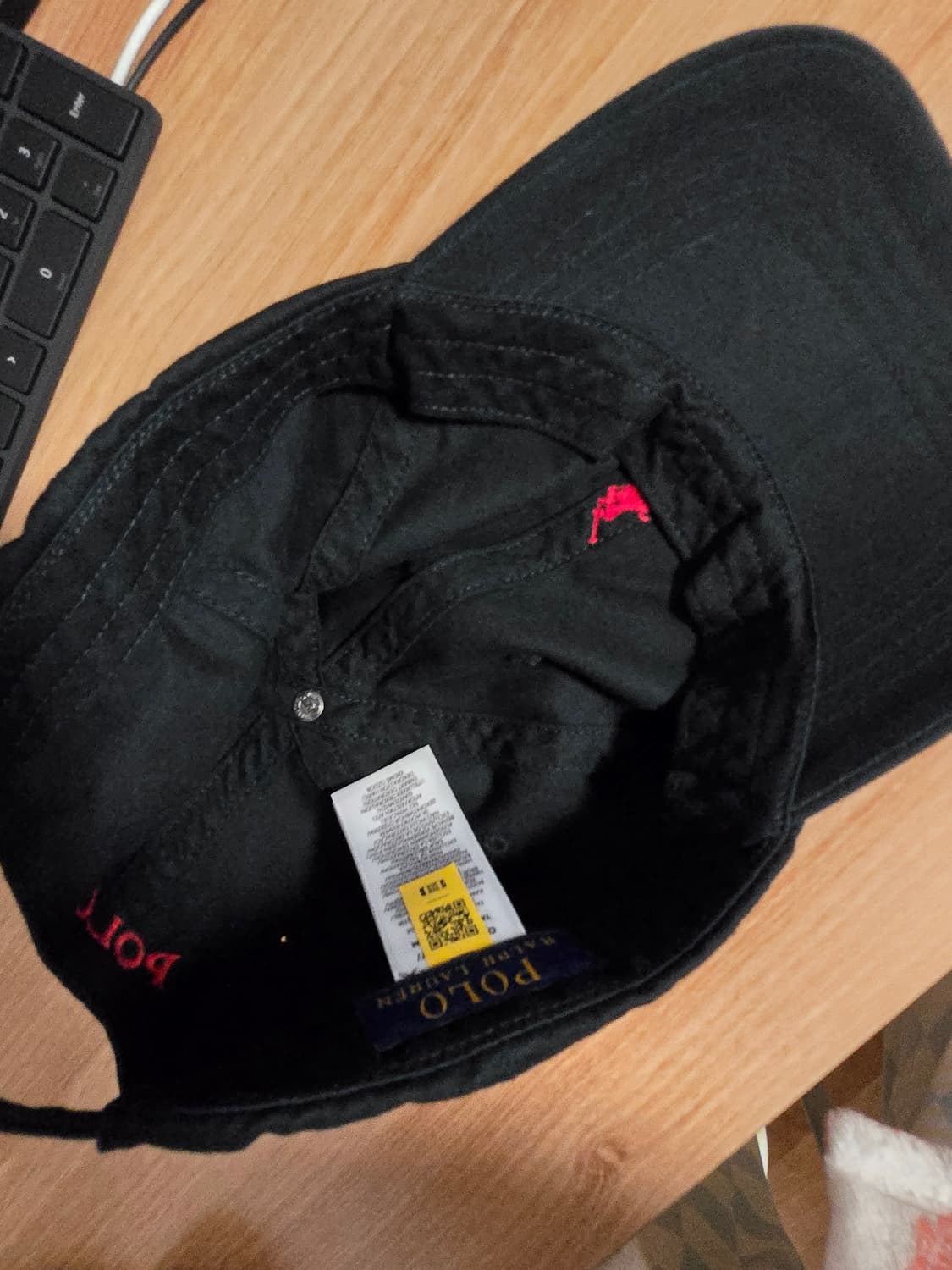 폴로 코튼 치노 볼 캡 블랙 상품이미지1