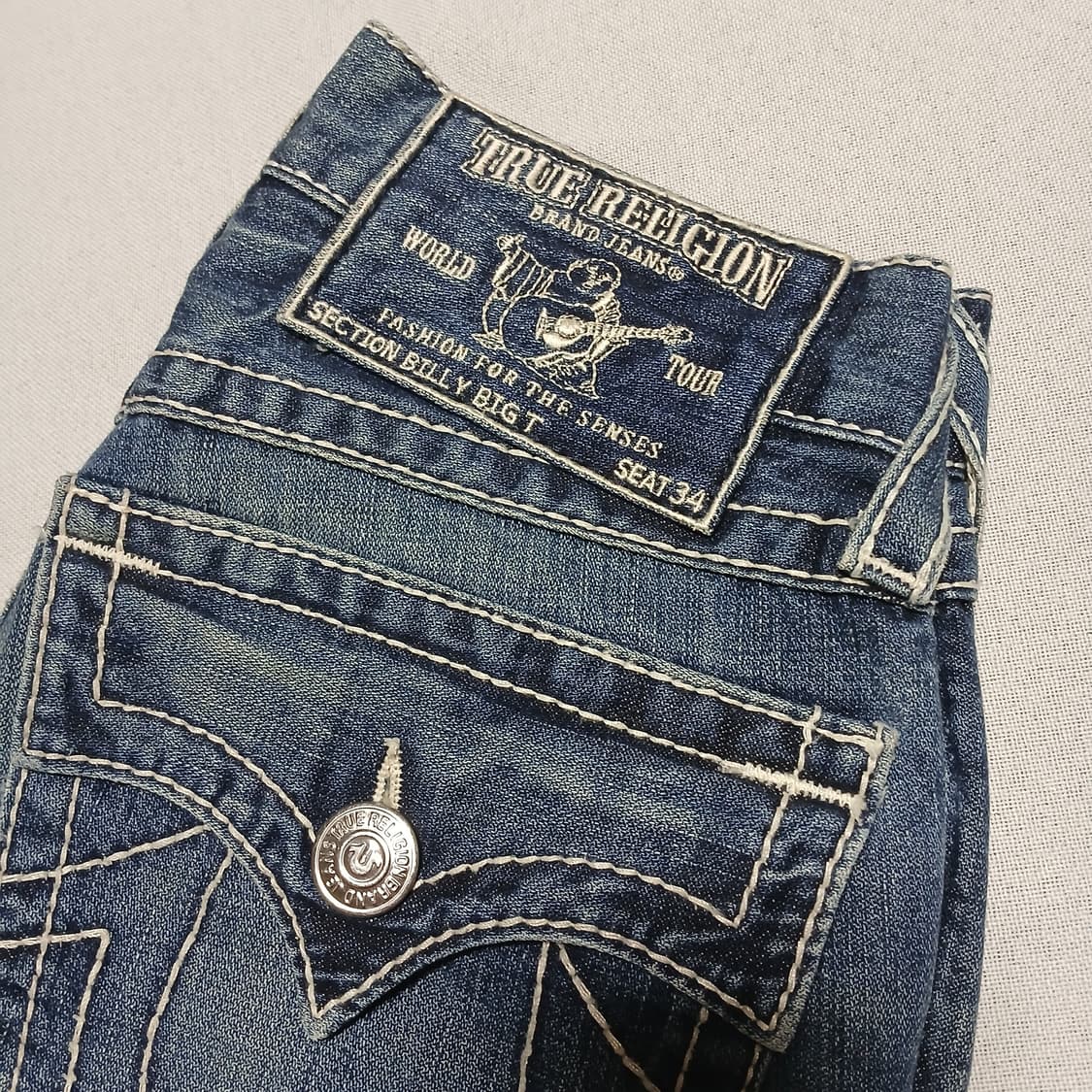 트루릴리전 자수 데님 청바지 스티치 29인치 상품이미지3