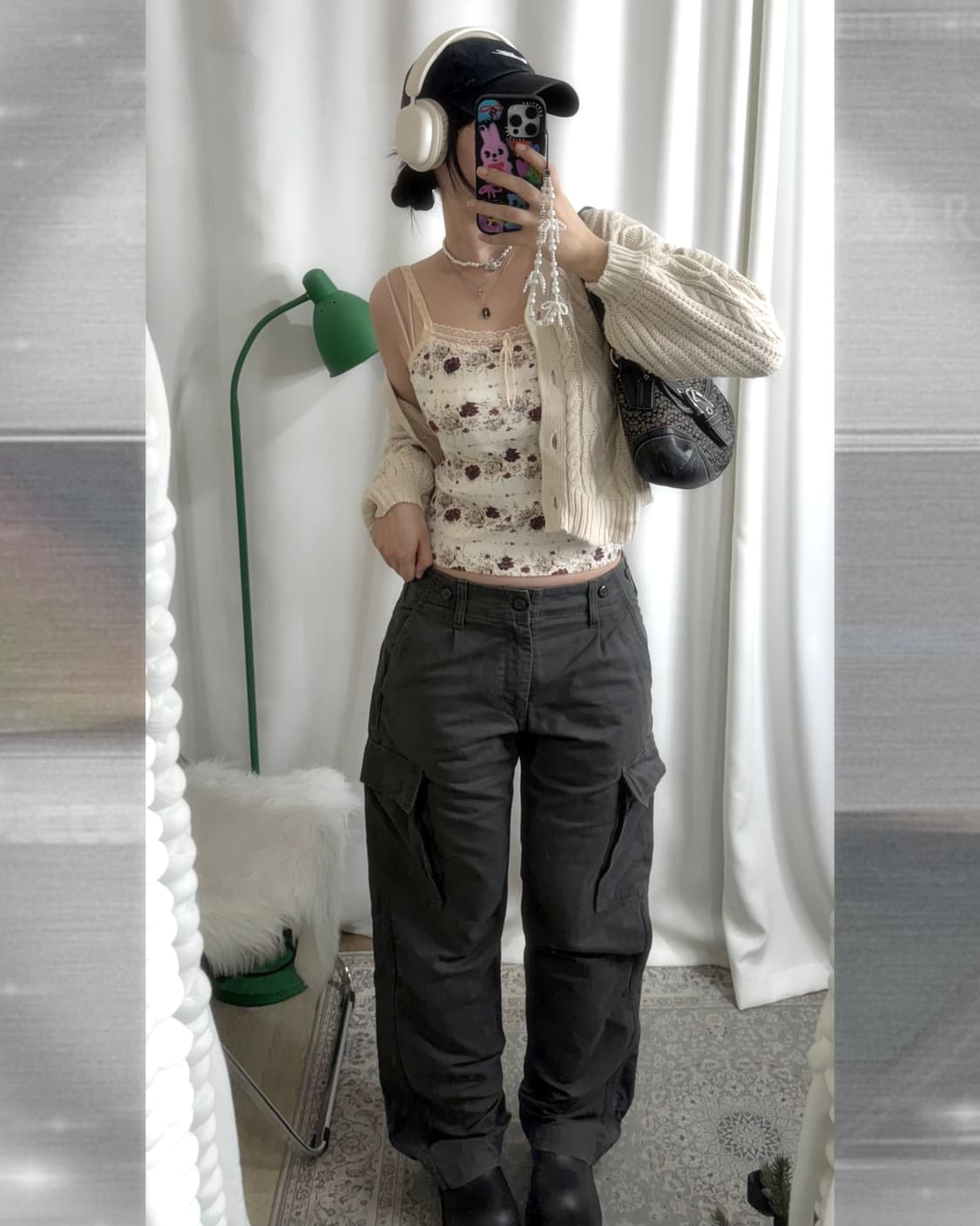 아이보리 꽈배기 오버핏 가디건 상품이미지2