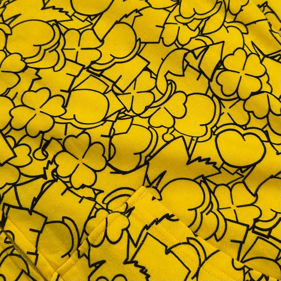 Yellow pattern  hoodie zip-up 상품이미지5