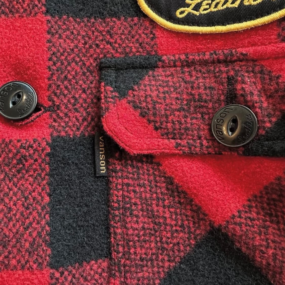 밴슨 레더 스컬 울자켓 상품이미지5