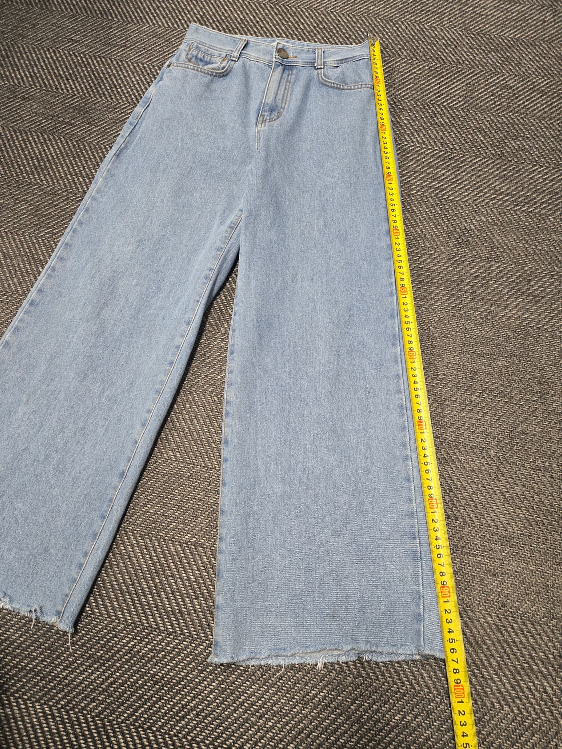 에고이스트 22ss 연청 데님 와이드 팬츠 청바지 상품이미지8