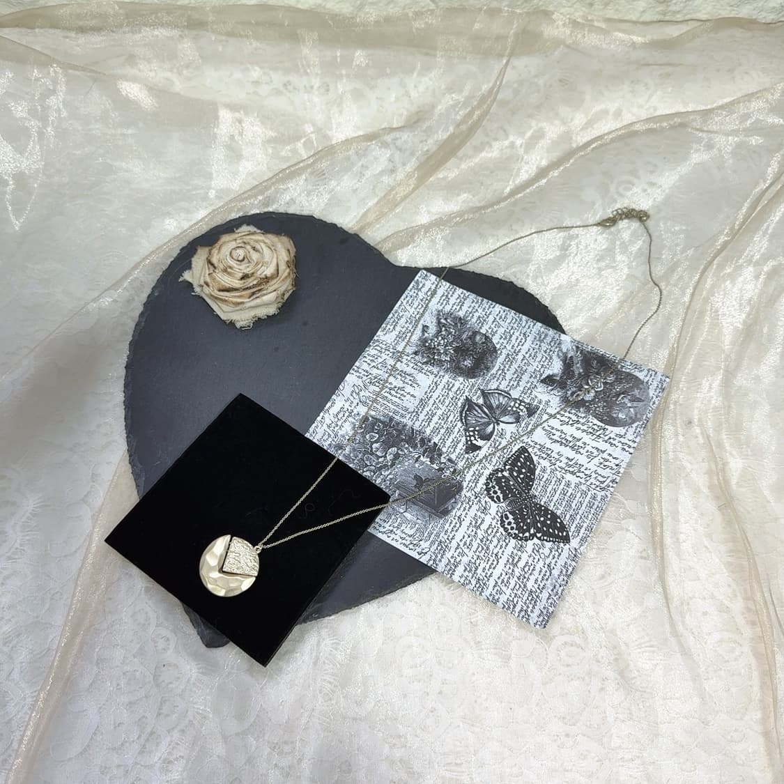 빈티지 해머링 메탈 목걸이 상품이미지2