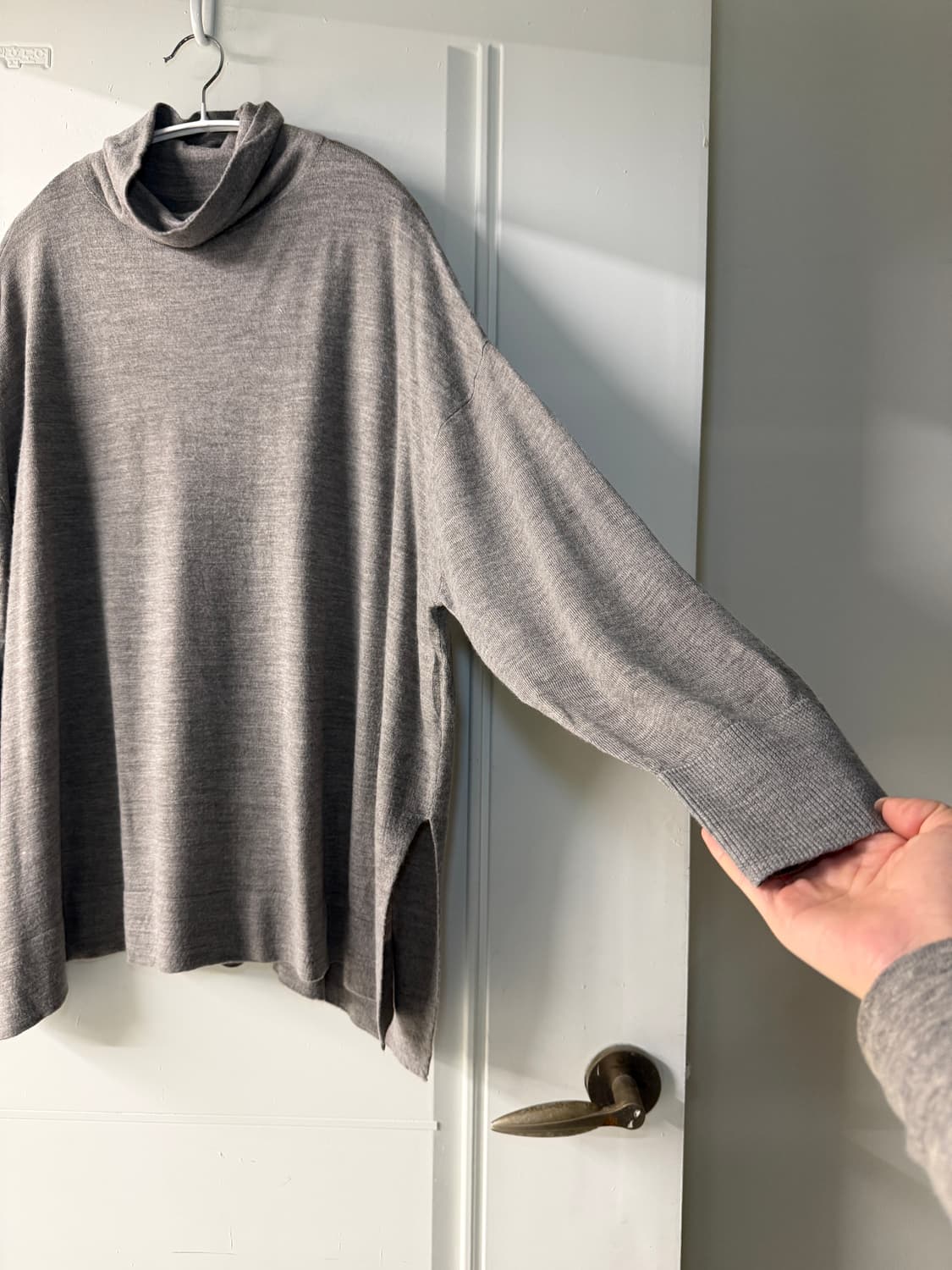 일본빈티지 그레이 니트 터틀넥 롱슬리브 상품이미지7