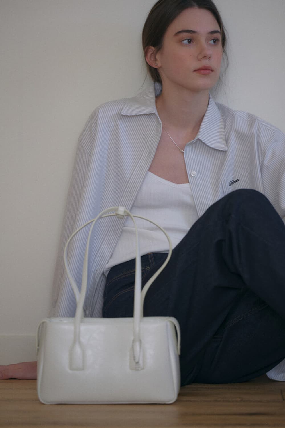 폴뉴아 미니 브릿지 백 아이보리 상품이미지3