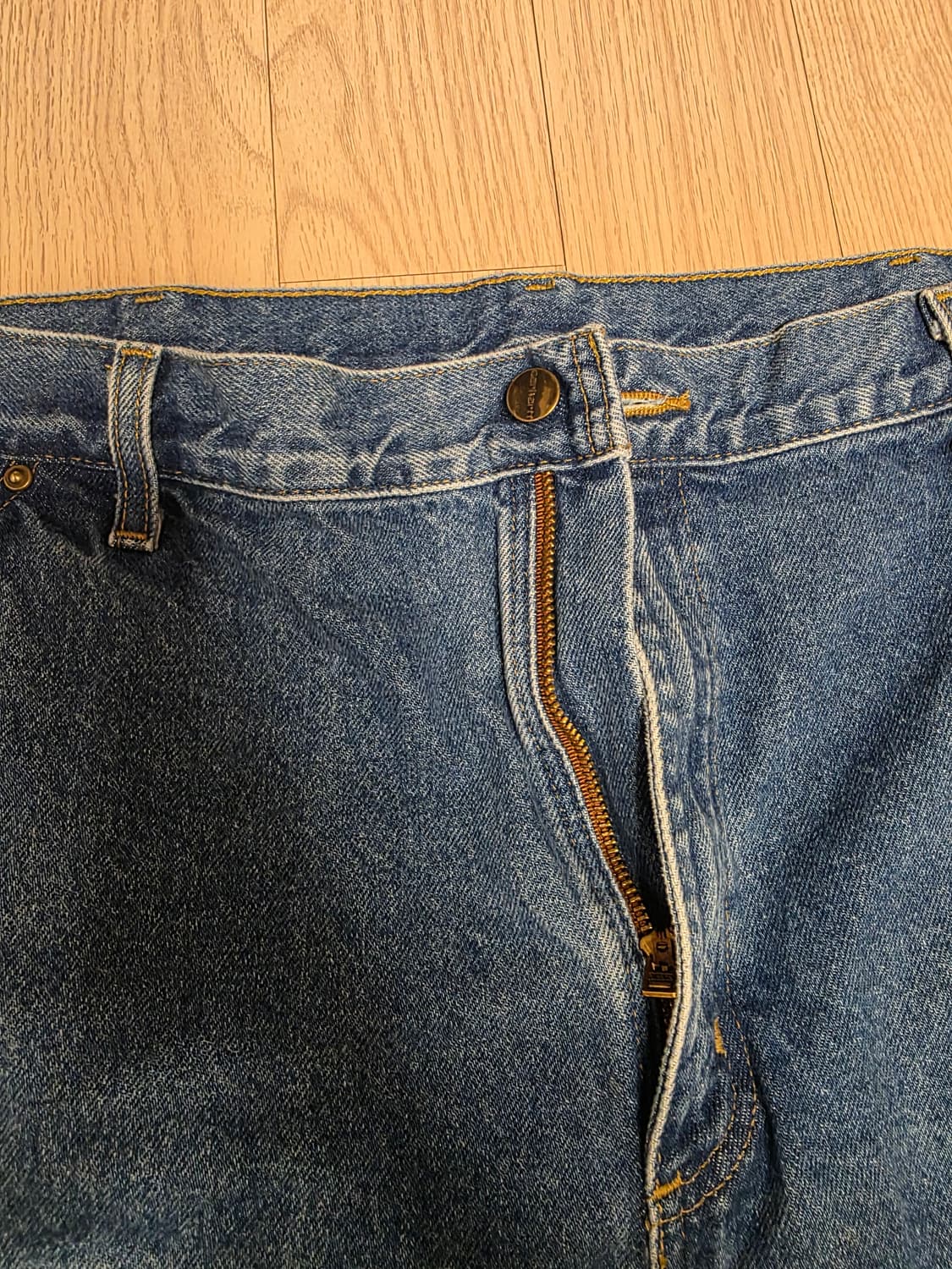 (데드스탁)칼하트 더블니 카펜터 데님 팬츠 38x30 상품이미지5