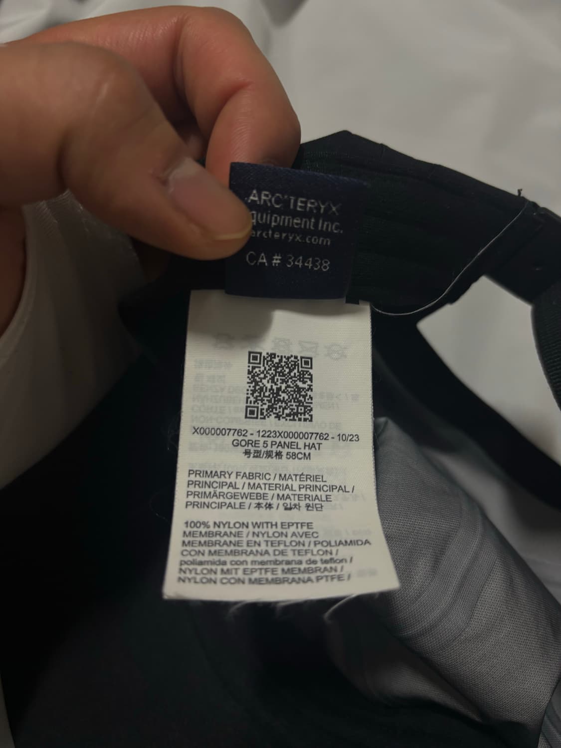 아크테릭스 고어5 패널 캡 블랙 상품이미지2