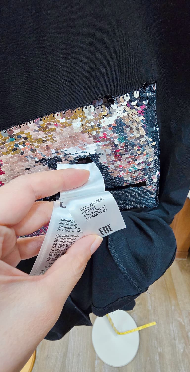 정품 DIESEL/디젤 스팽글 로고 반팔티 (55~77) 새상품✨ 상품이미지7