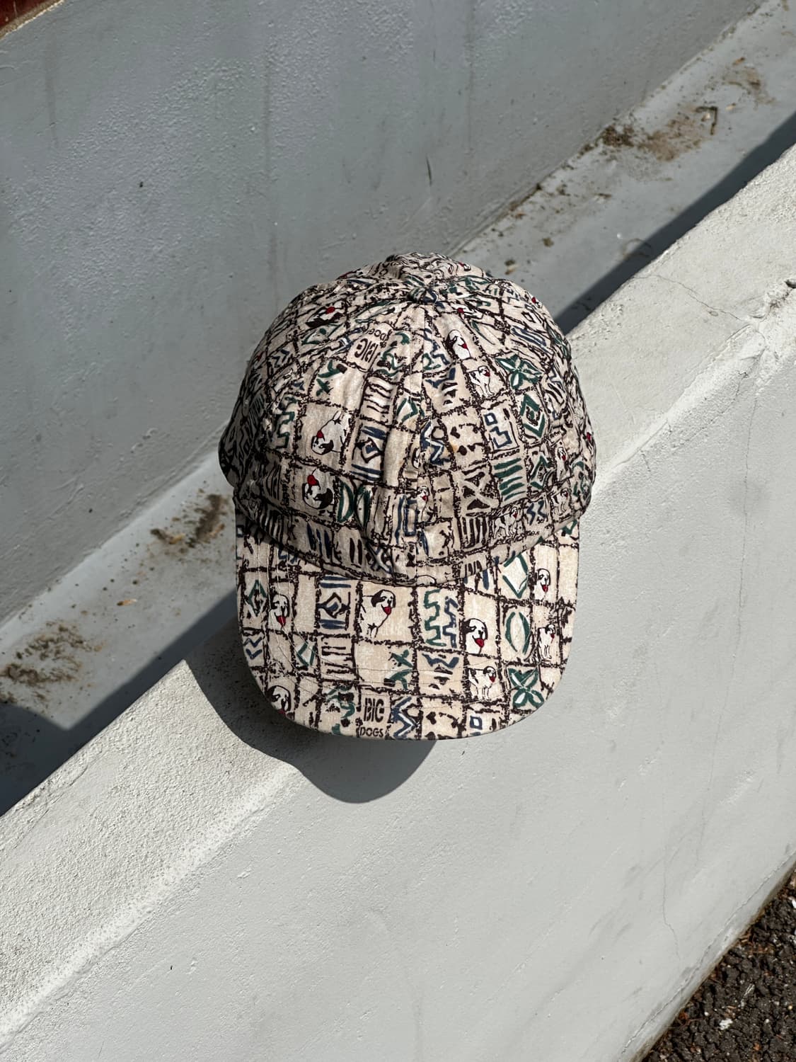 [M] BIG DOGS 패턴 빈티지 볼캡 모자 상품이미지1