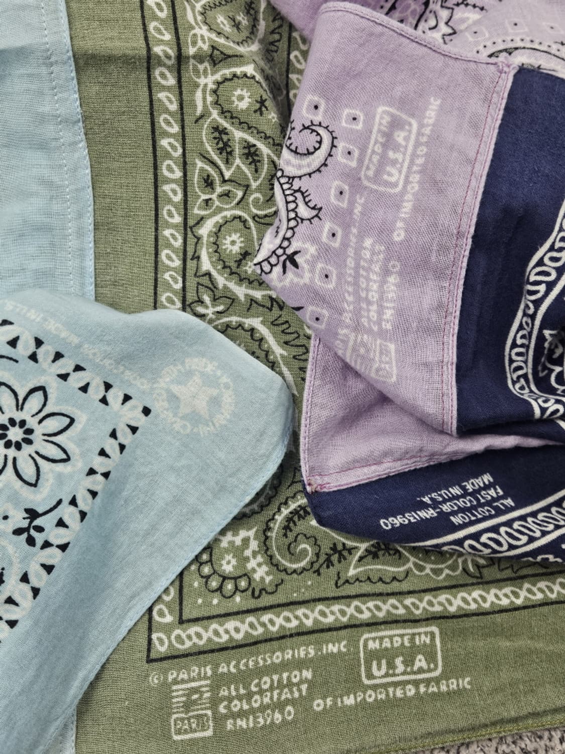 U.S.A 반다나 리워크 커스텀 스카프 머플러 / 10419 상품이미지4