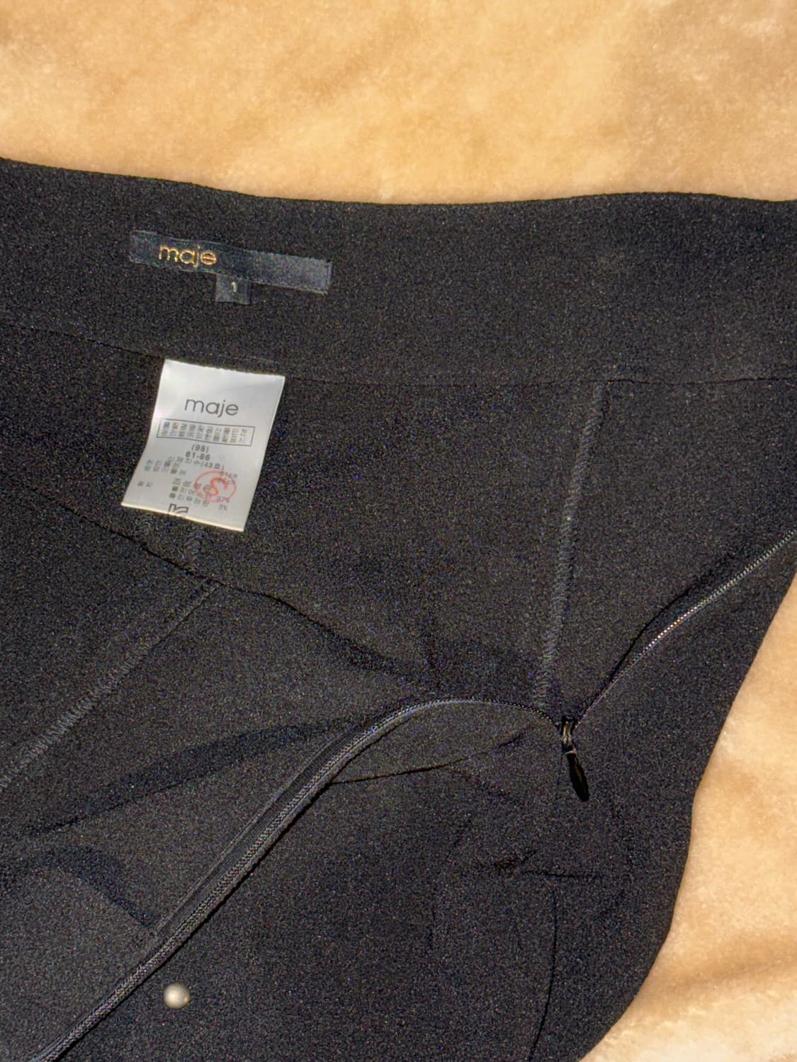 Maje 블랙 롱치마 S 상품이미지4