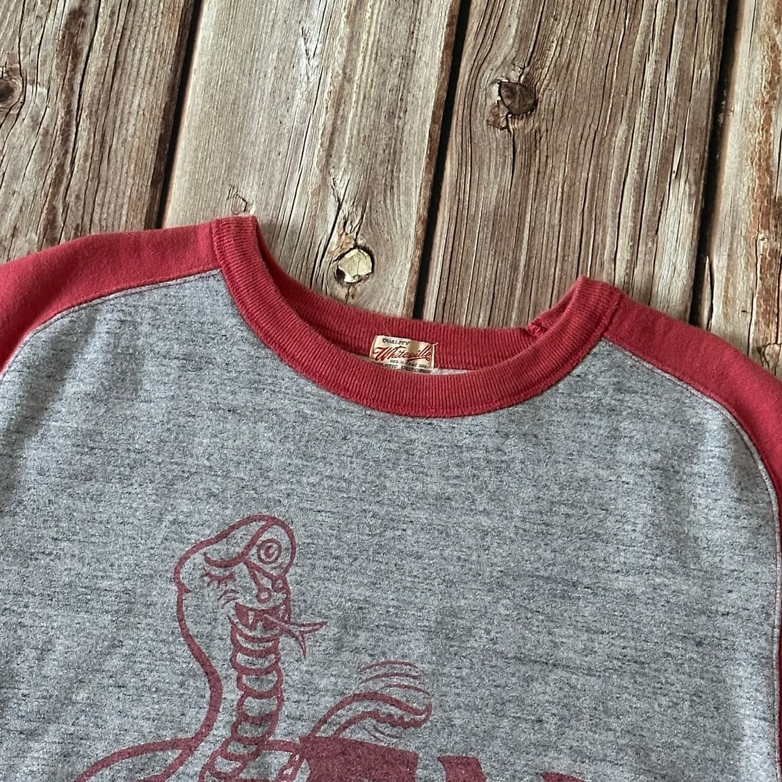 화이츠빌 투톤 프린팅 스웻셔츠 XL사이즈 상품이미지4