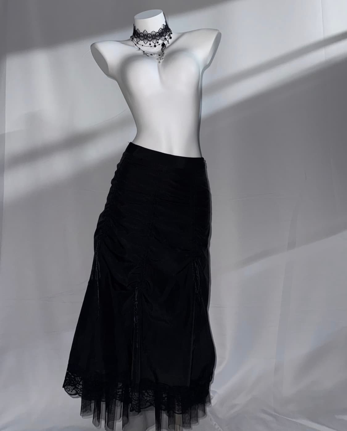 Vintage Shirring Long Skirt 상품이미지1