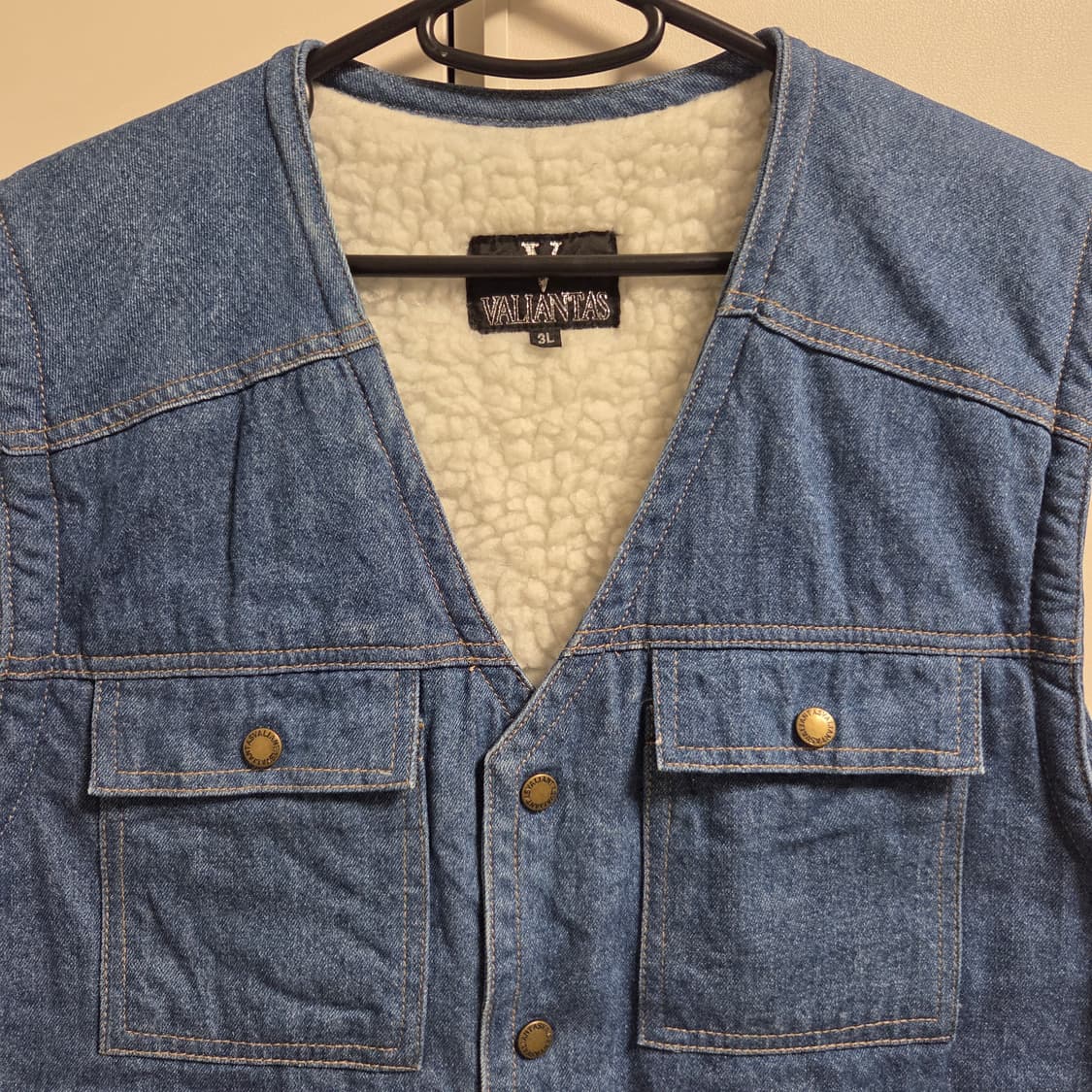 Valiantas 플리스 워크 데님 베스트 조끼 L(100) 상품이미지2