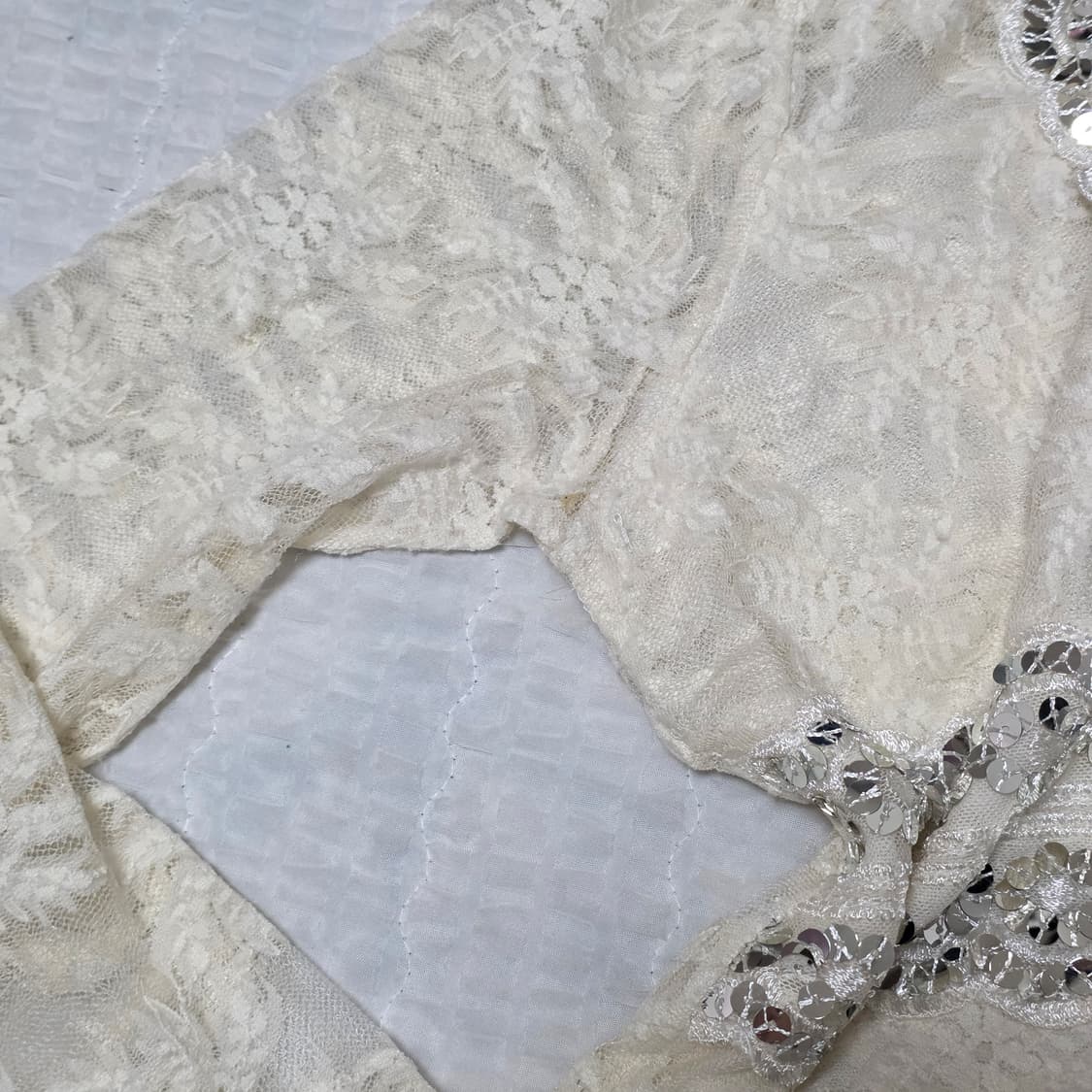 보헤미안 오리엔탈 페어리 스팽클 레이스 시스루 블라우스 상품이미지4