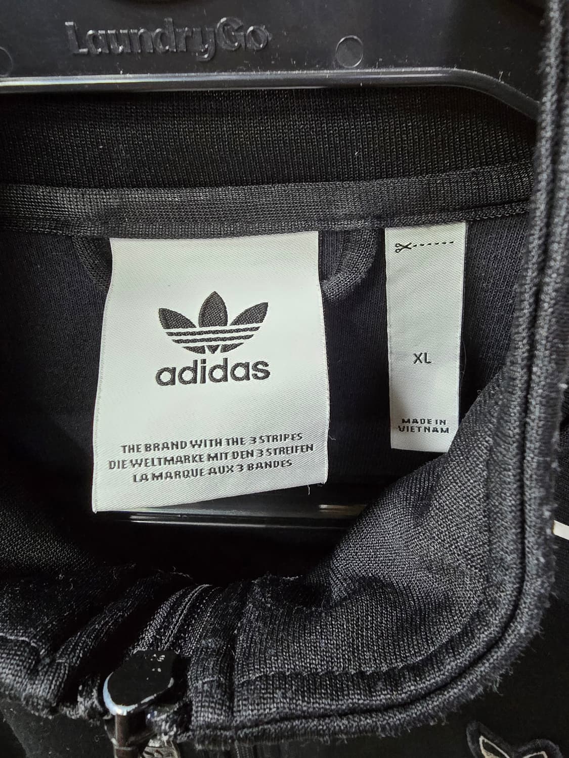 아디다스 블랙 삼선 트랙탑 (1414) 상품이미지3