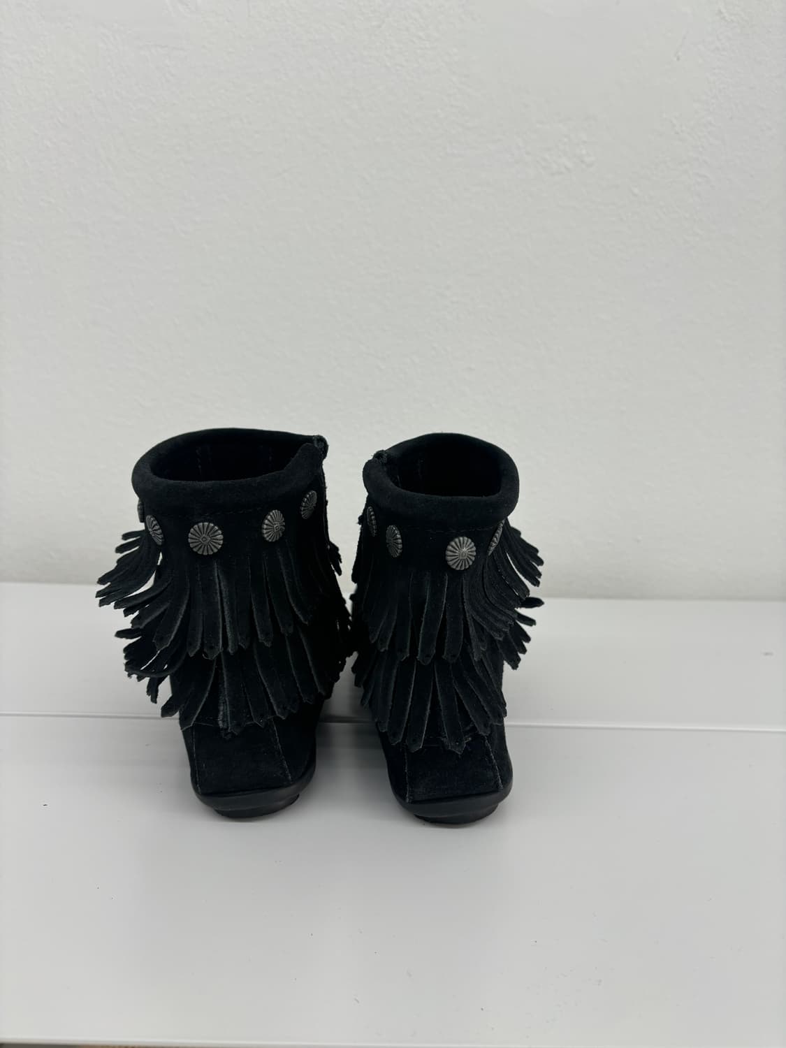 Minnetonka 프린지 부츠 스웨이드 상품이미지5