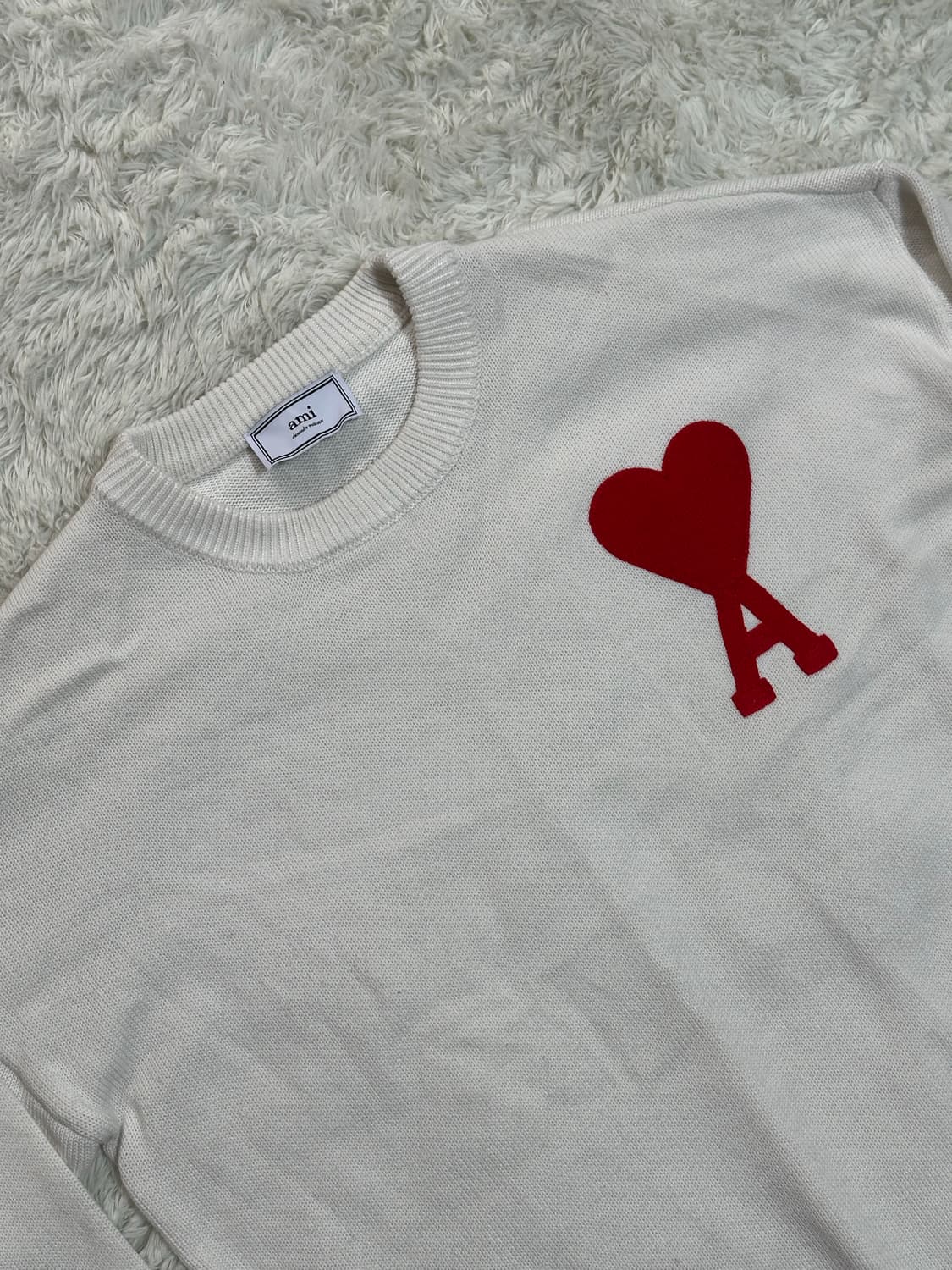 아미 빅하트 니트 XL 아이보리 상품이미지2