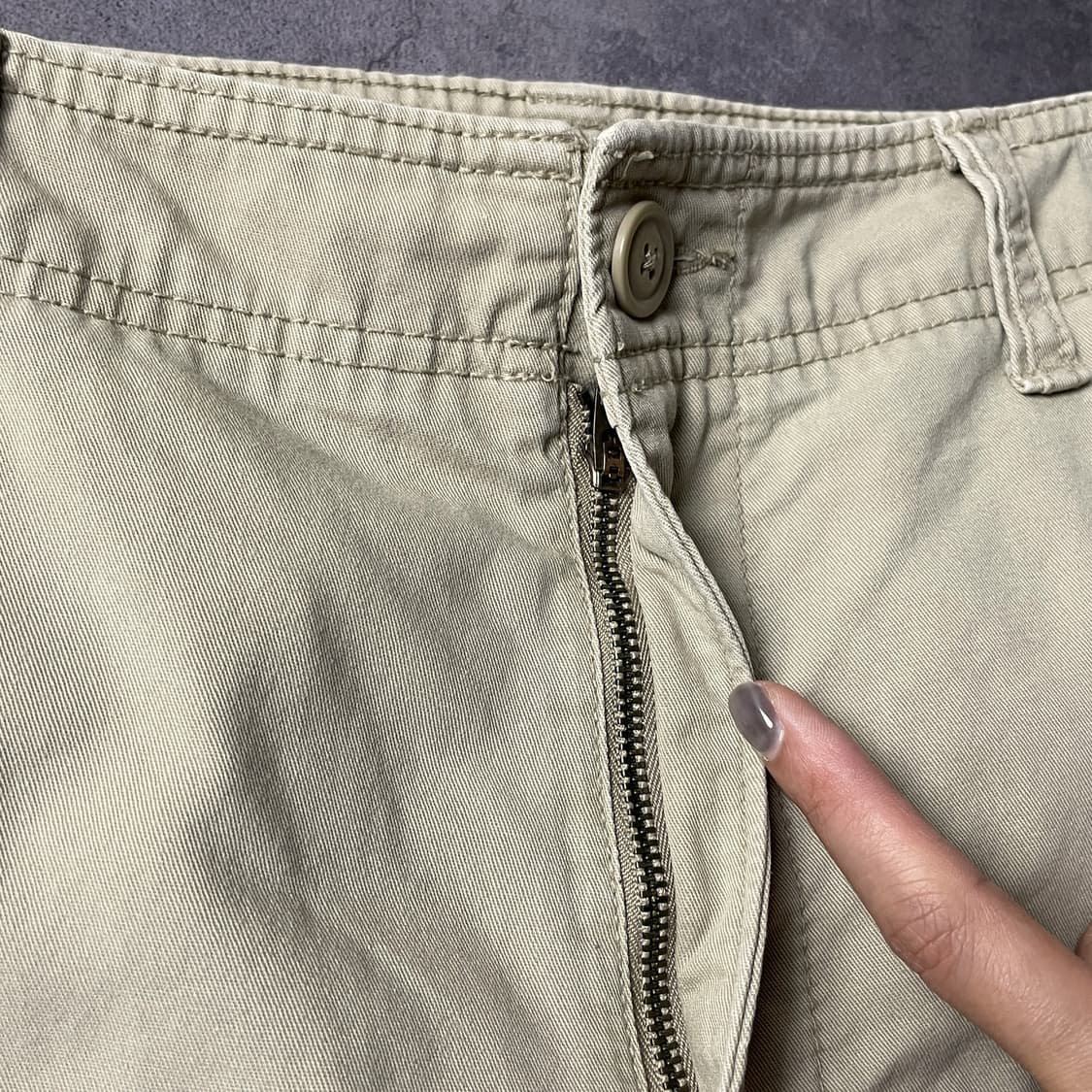 OLD NAVY 올드네이비 베이지 코튼 카고 하프 팬츠 A00765 상품이미지3