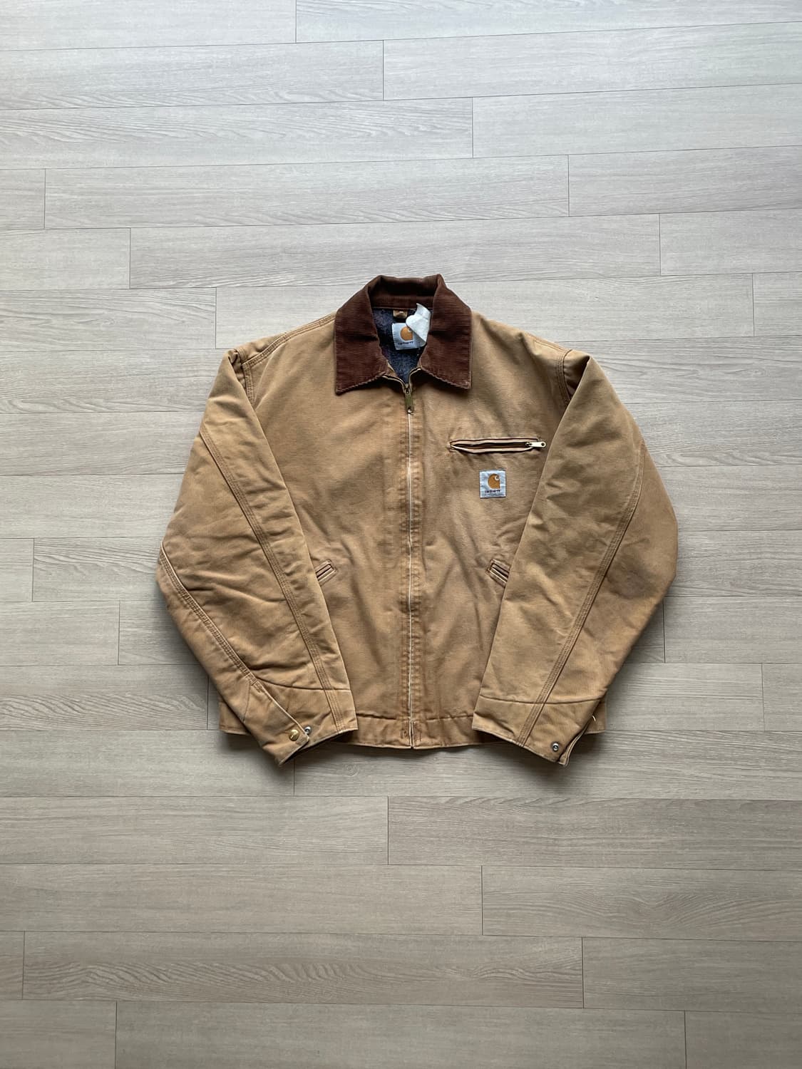 칼하트 J01 BRN 브라운 디트로이트 자켓 상품이미지1
