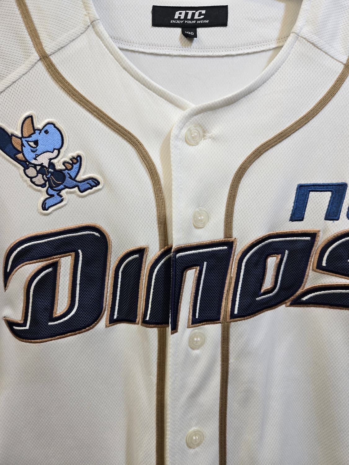 NC 다이노스 노마킹 야구 유니폼 화이트 상품이미지4