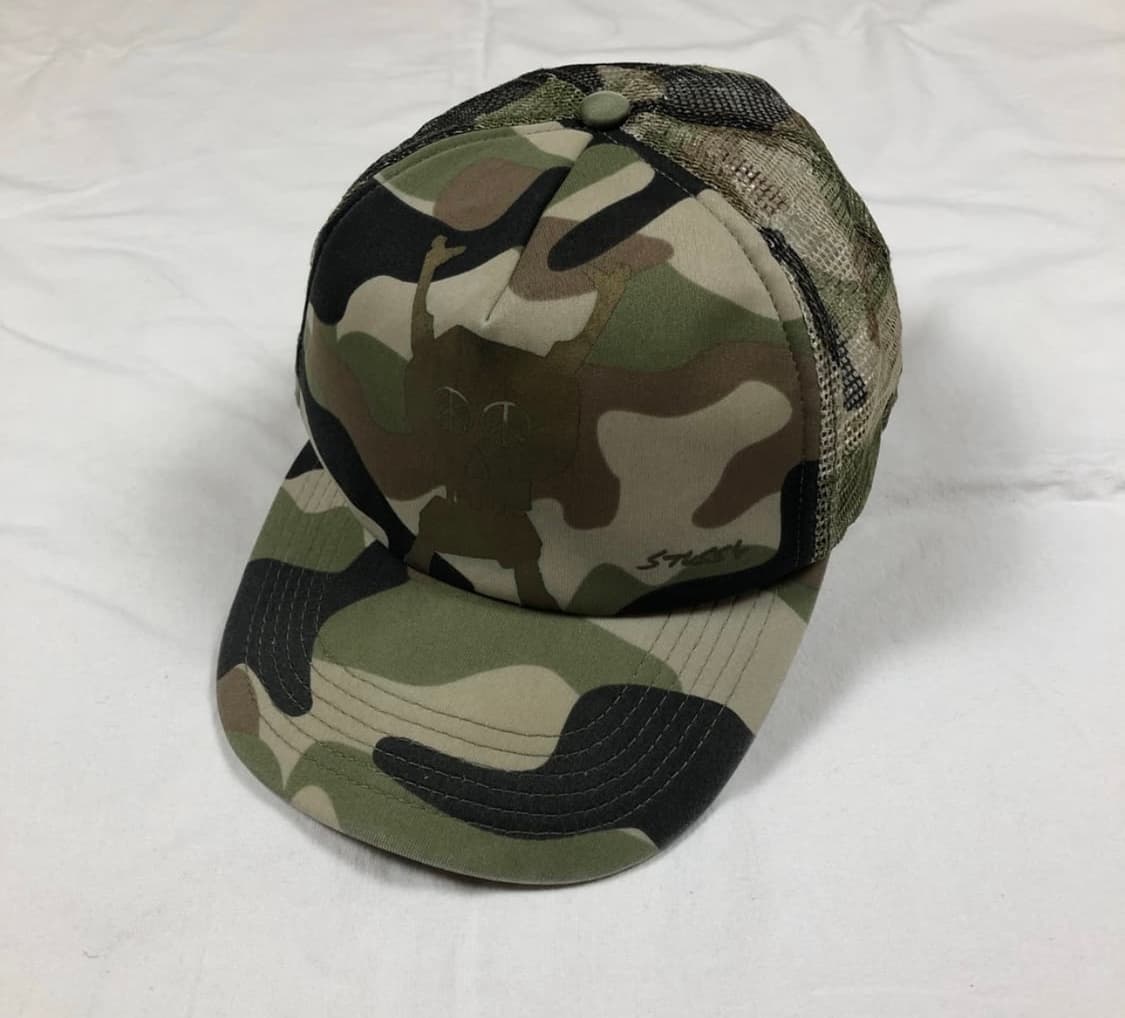 스투시 stussy 90s 스컬 카모 메쉬캡 상품이미지1