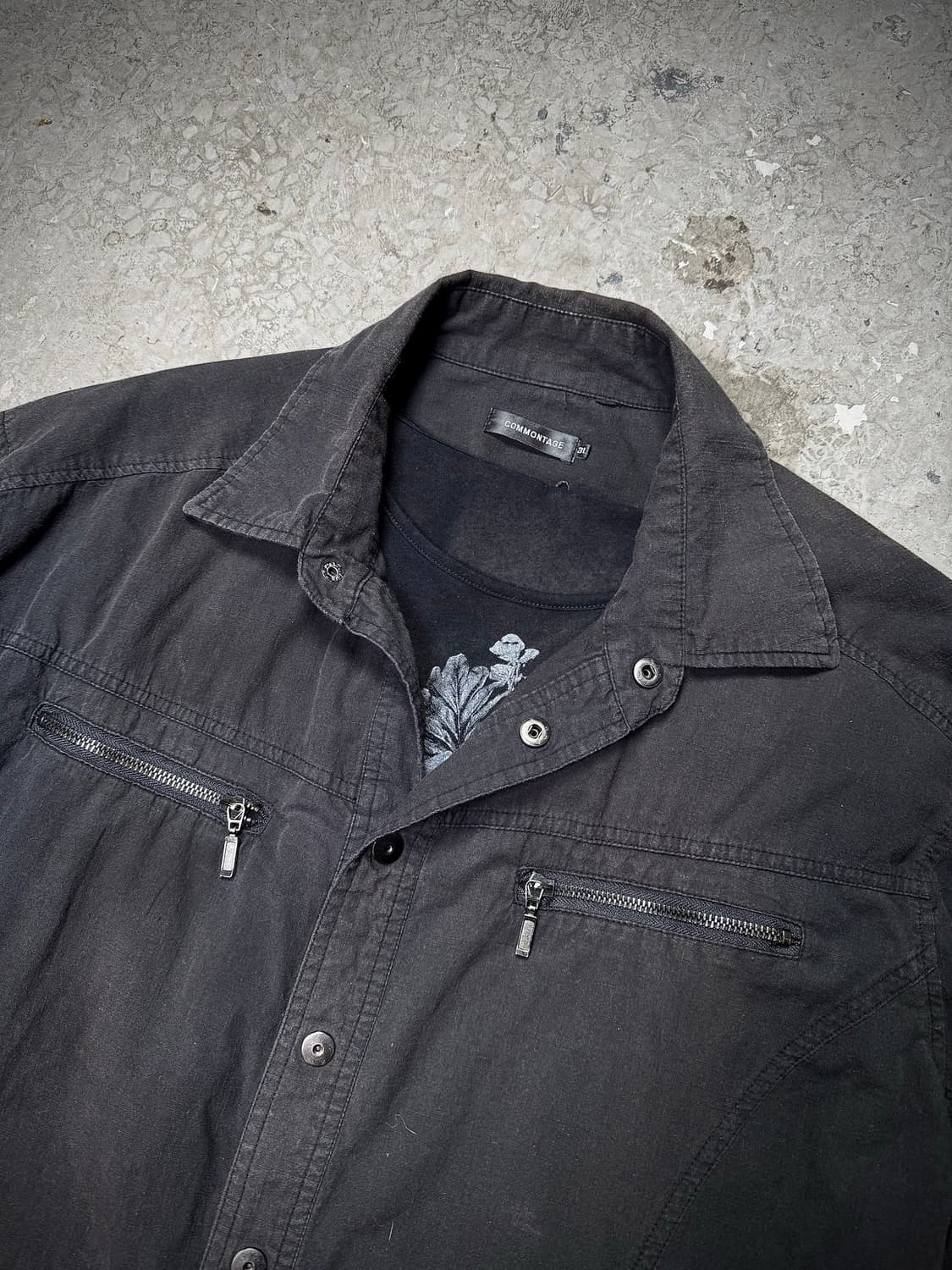 Double Zip Pocket Roll-Up Shirt 상품이미지2