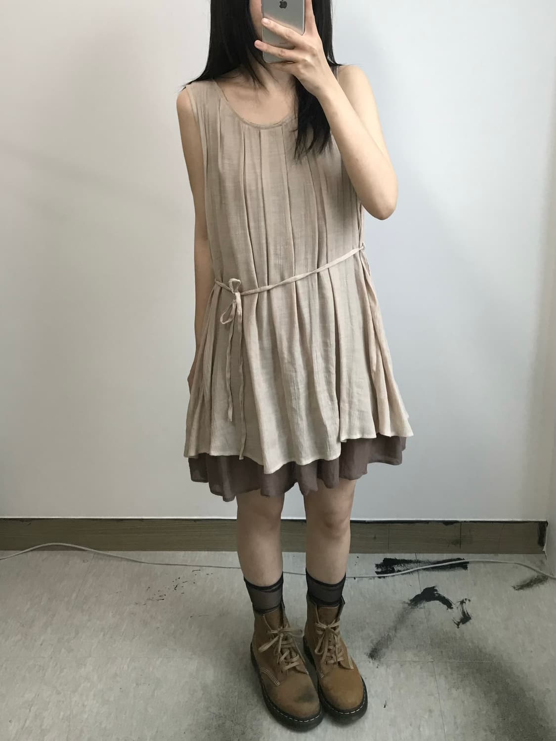 빈티지 레이어드 원피스 상품이미지1