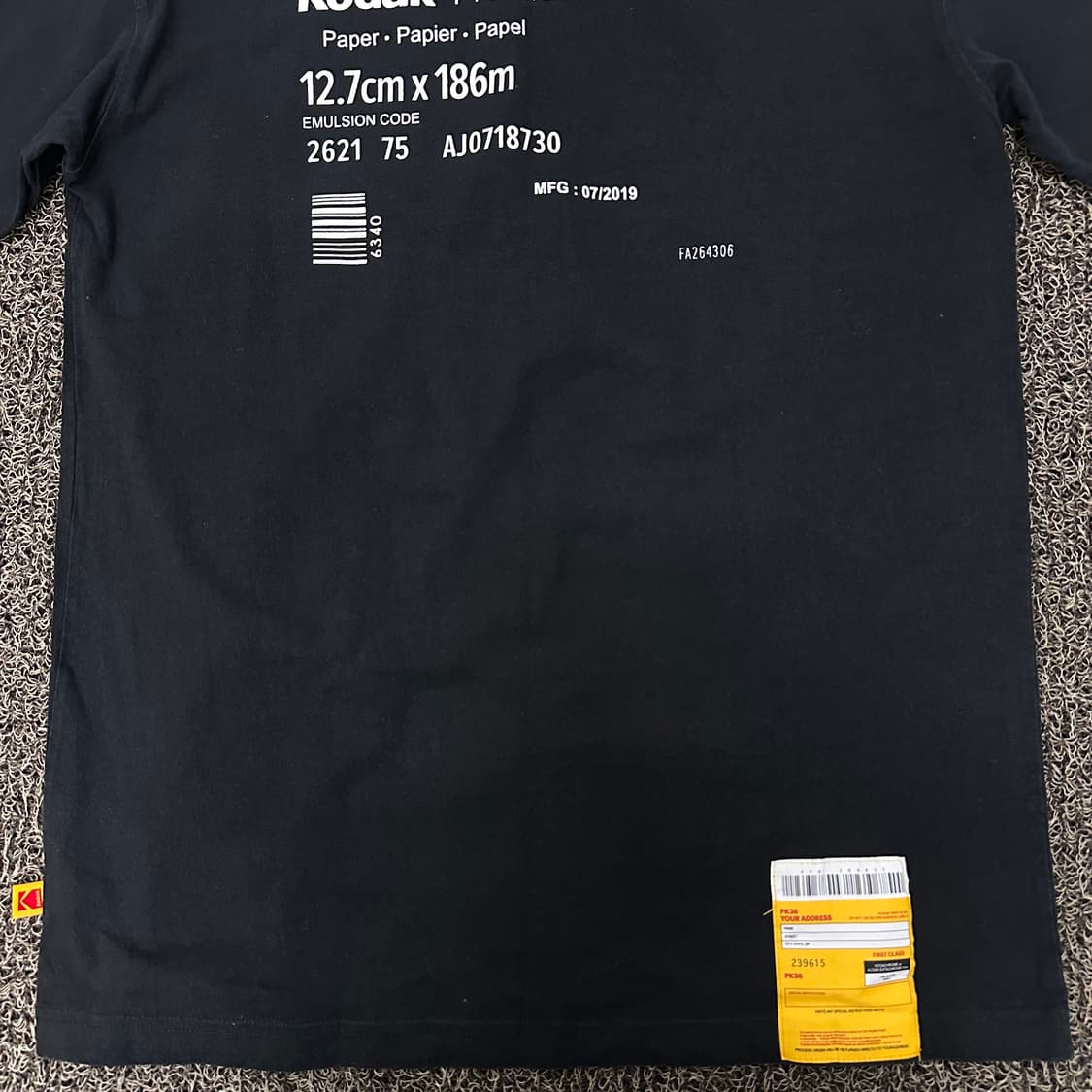 KODAK 코닥 반팔티셔츠 블랙 XL 상품이미지7