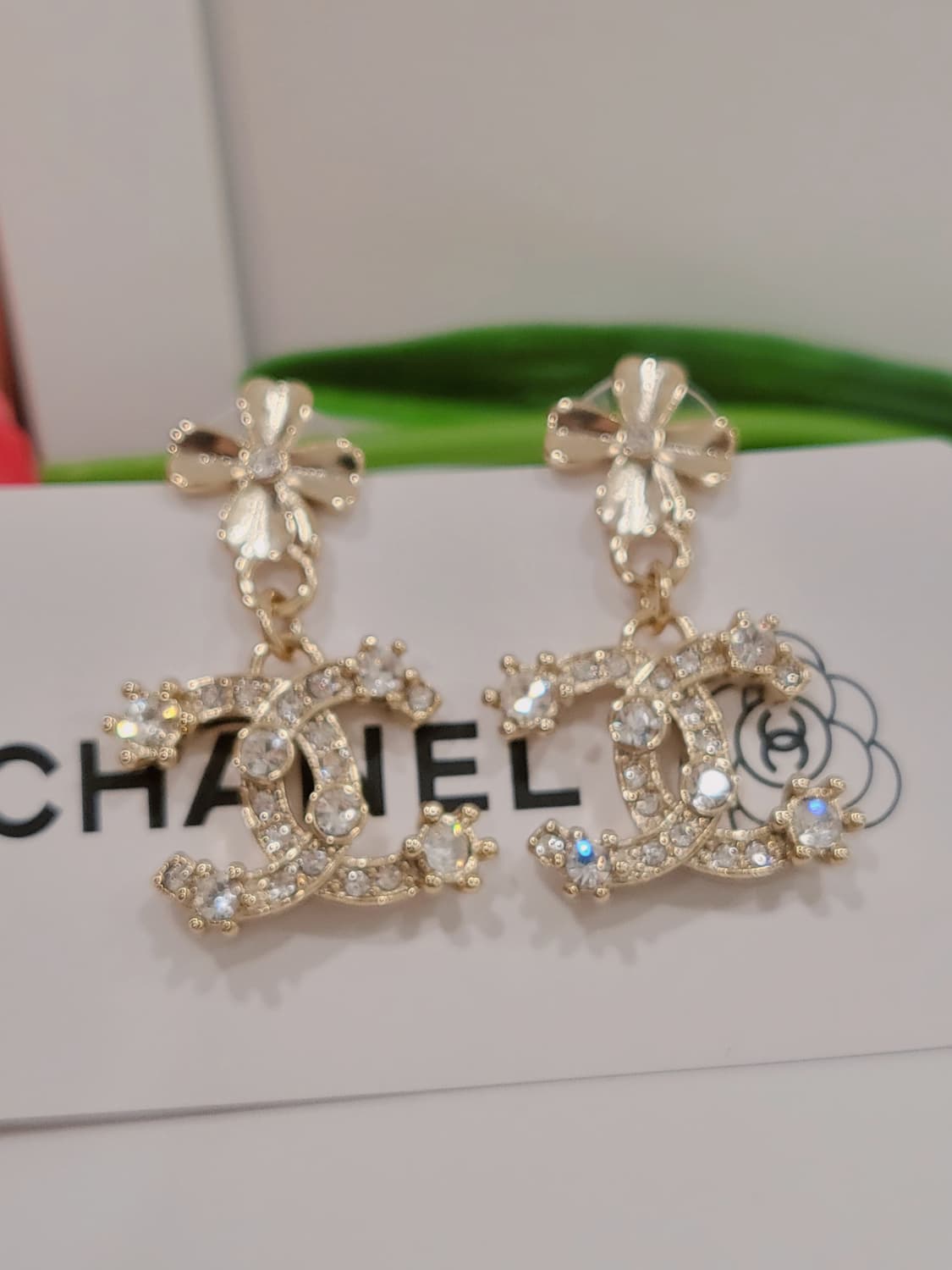 샤넬 cc로고 크리스탈 귀걸이 업사이클링 상품이미지7