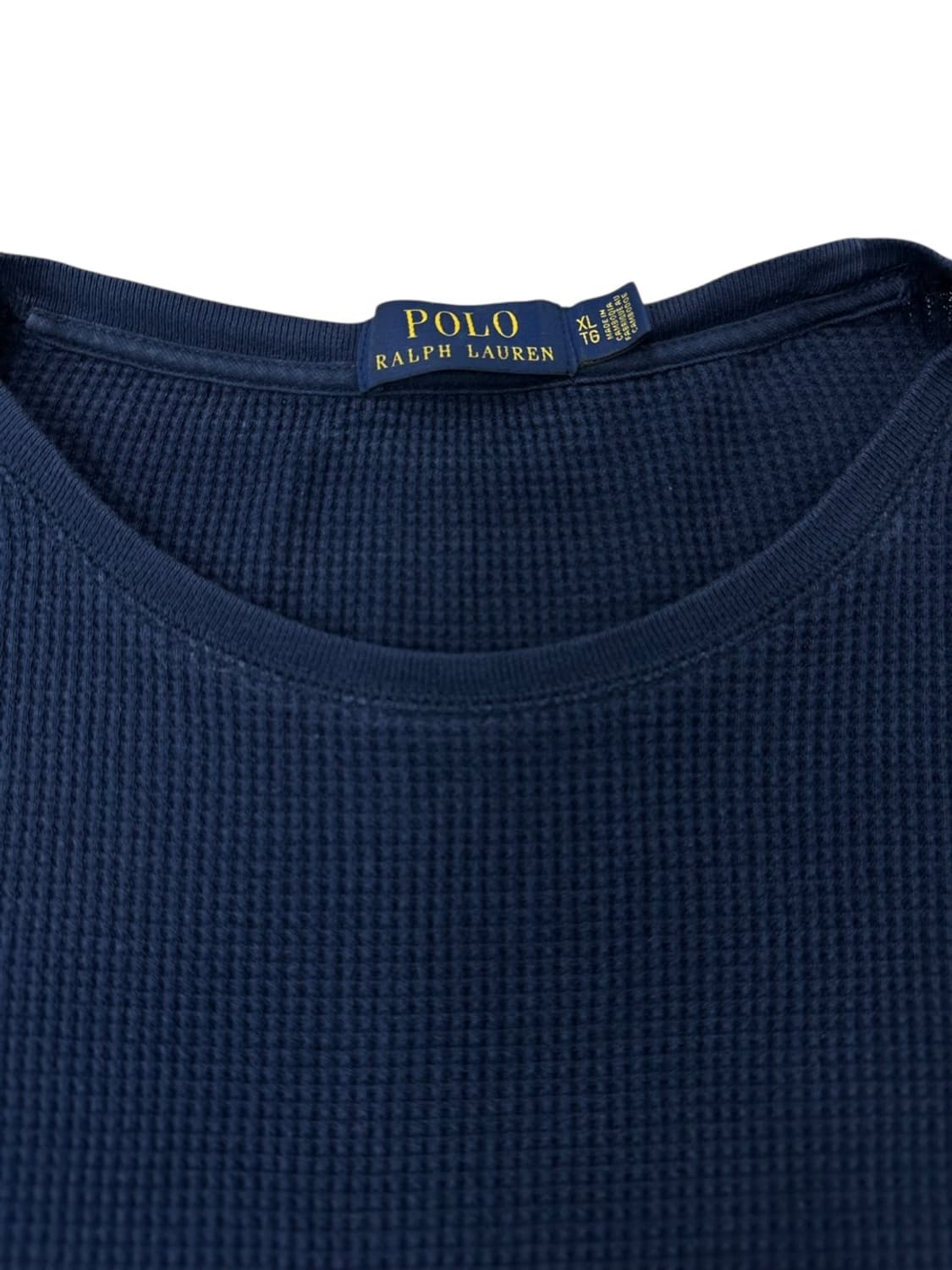 폴로 와플니트 롱슬리브 네이비 (XL~2XL) 상품이미지3