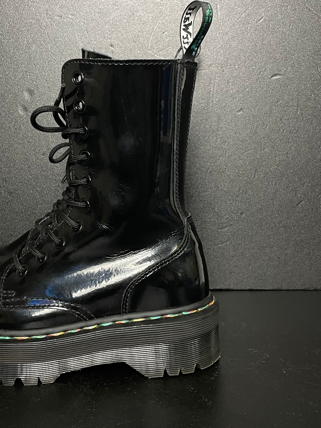 [235] 닥터마틴 제이든 하이 10홀 레인보우 워커 부츠 상품이미지7