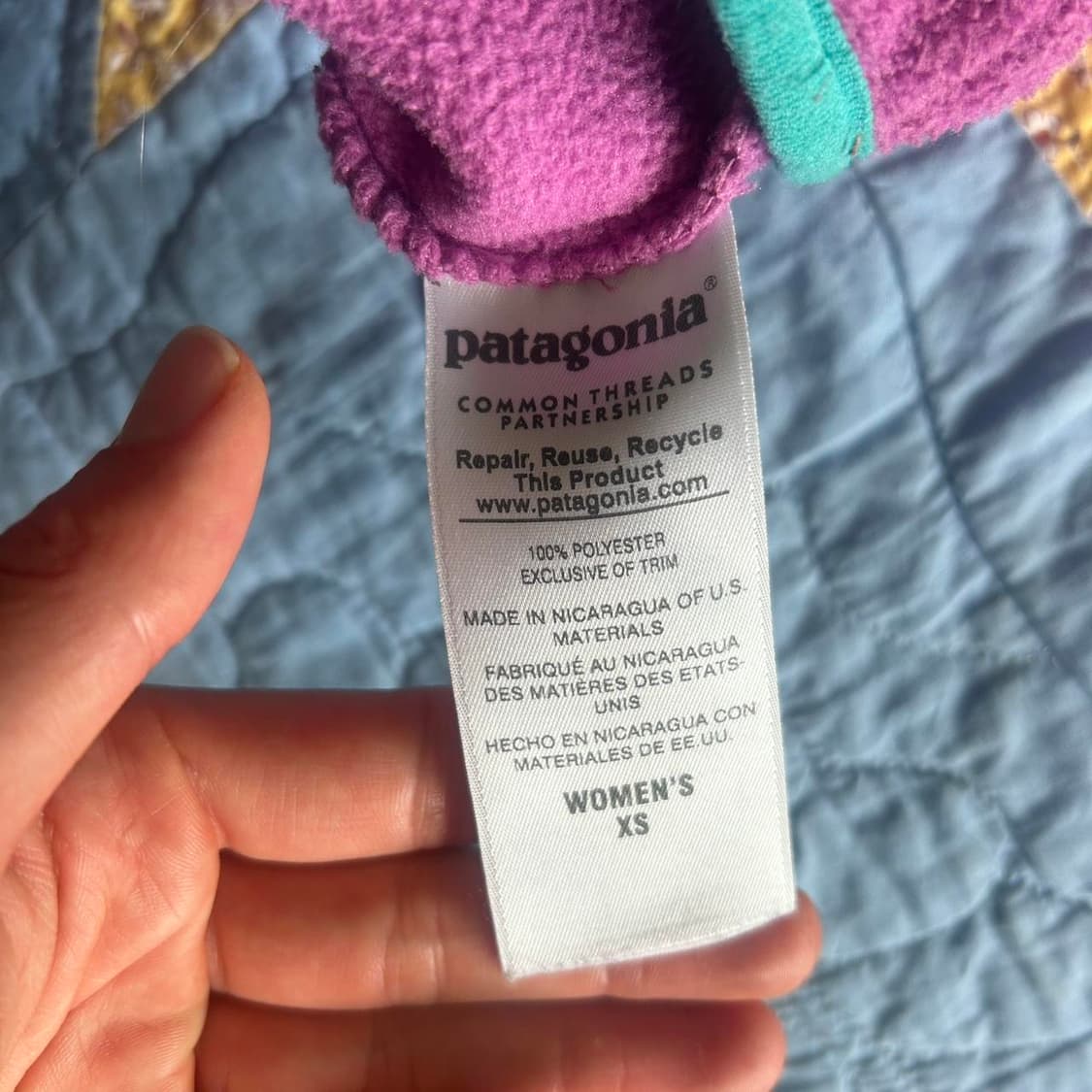 10s 파타고니아 신칠라 스냅-T 핑크/민트 상품이미지5